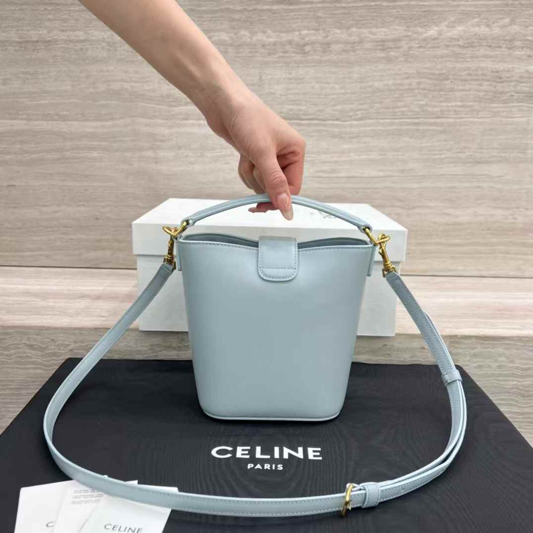 Celine MINI BUCKET LOUISE IN smooth calfskin view 2