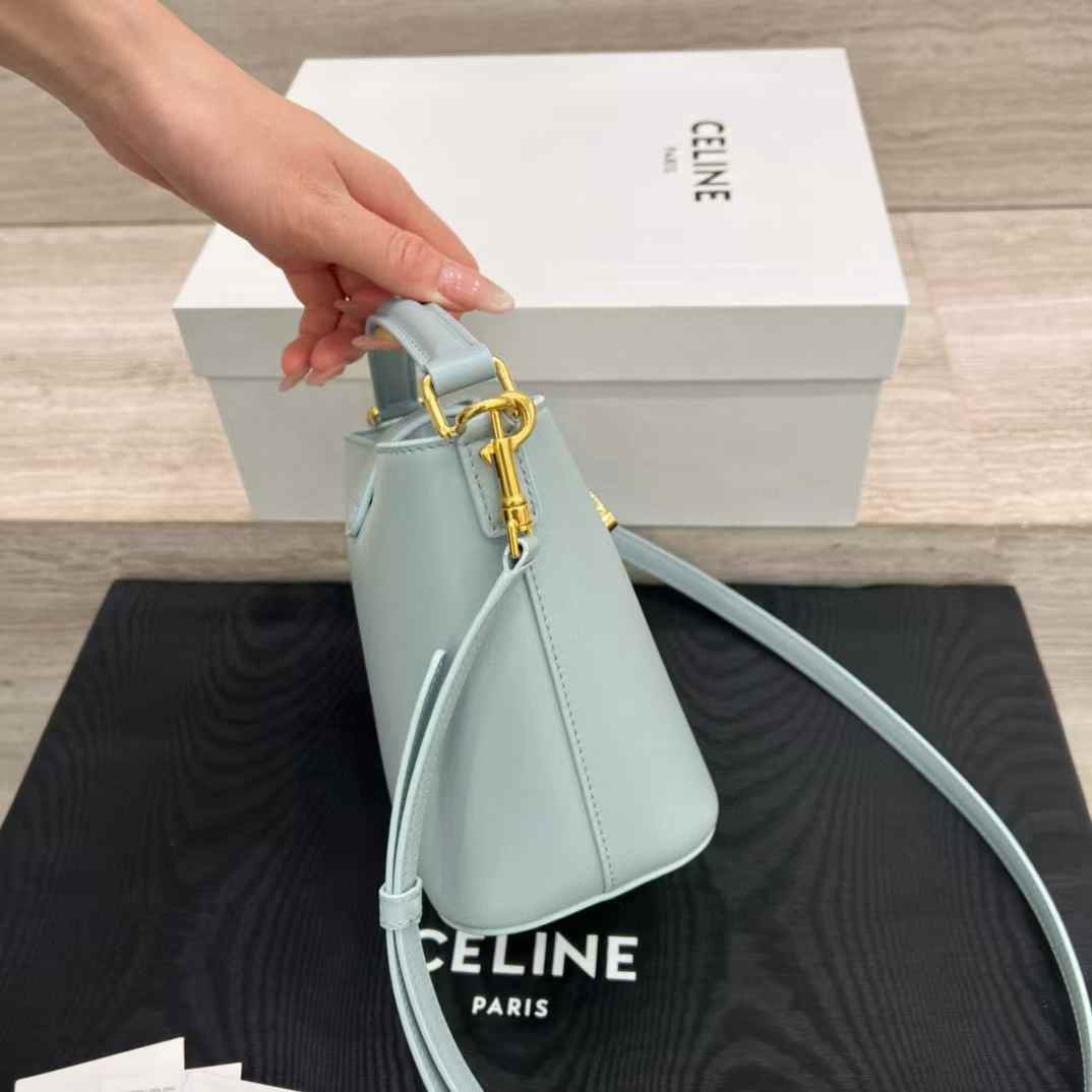 Celine MINI BUCKET LOUISE IN smooth calfskin view 3