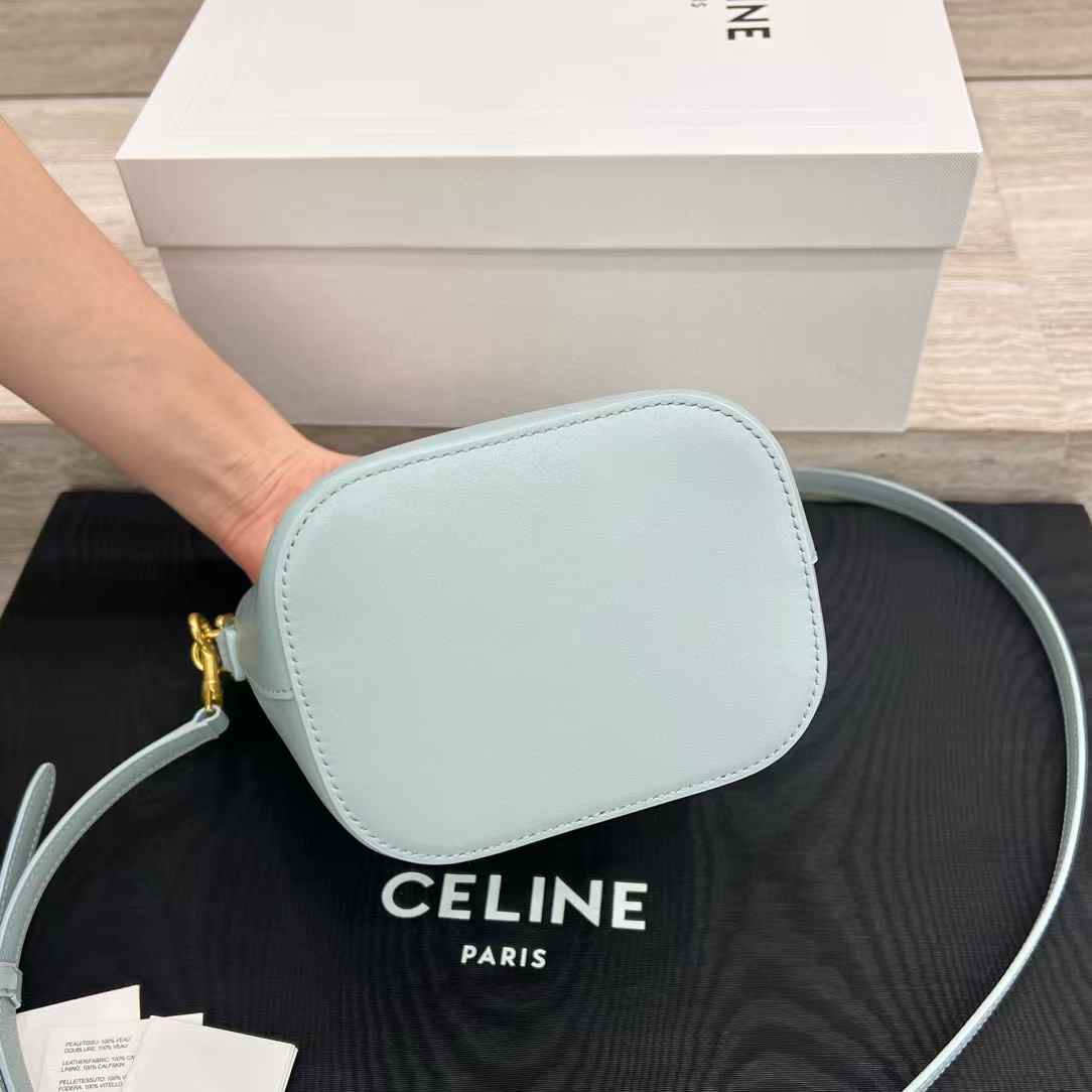 Celine MINI BUCKET LOUISE IN smooth calfskin view 4
