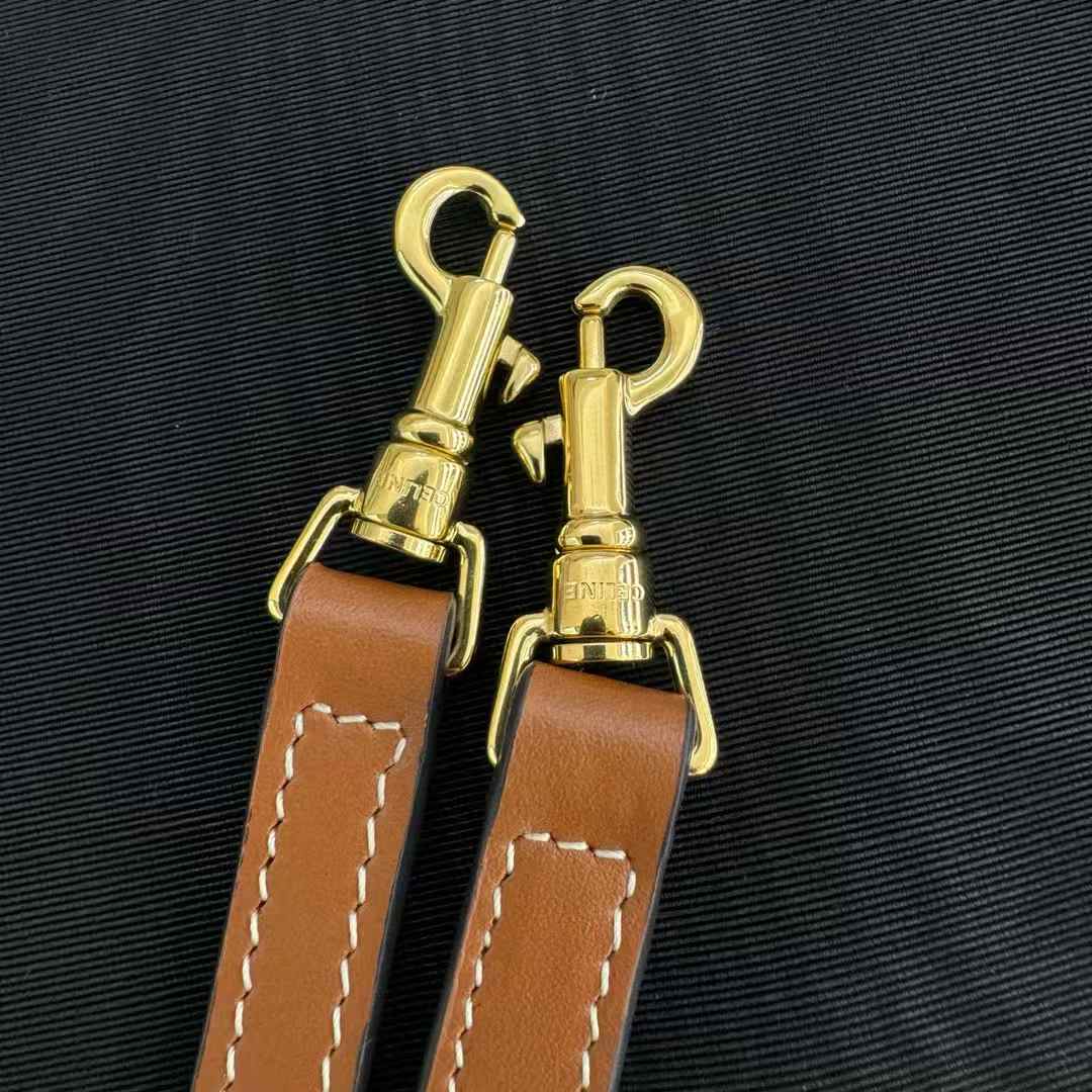 Celine Teen Lulu In Triomphe Canvas And Calfskin view 6