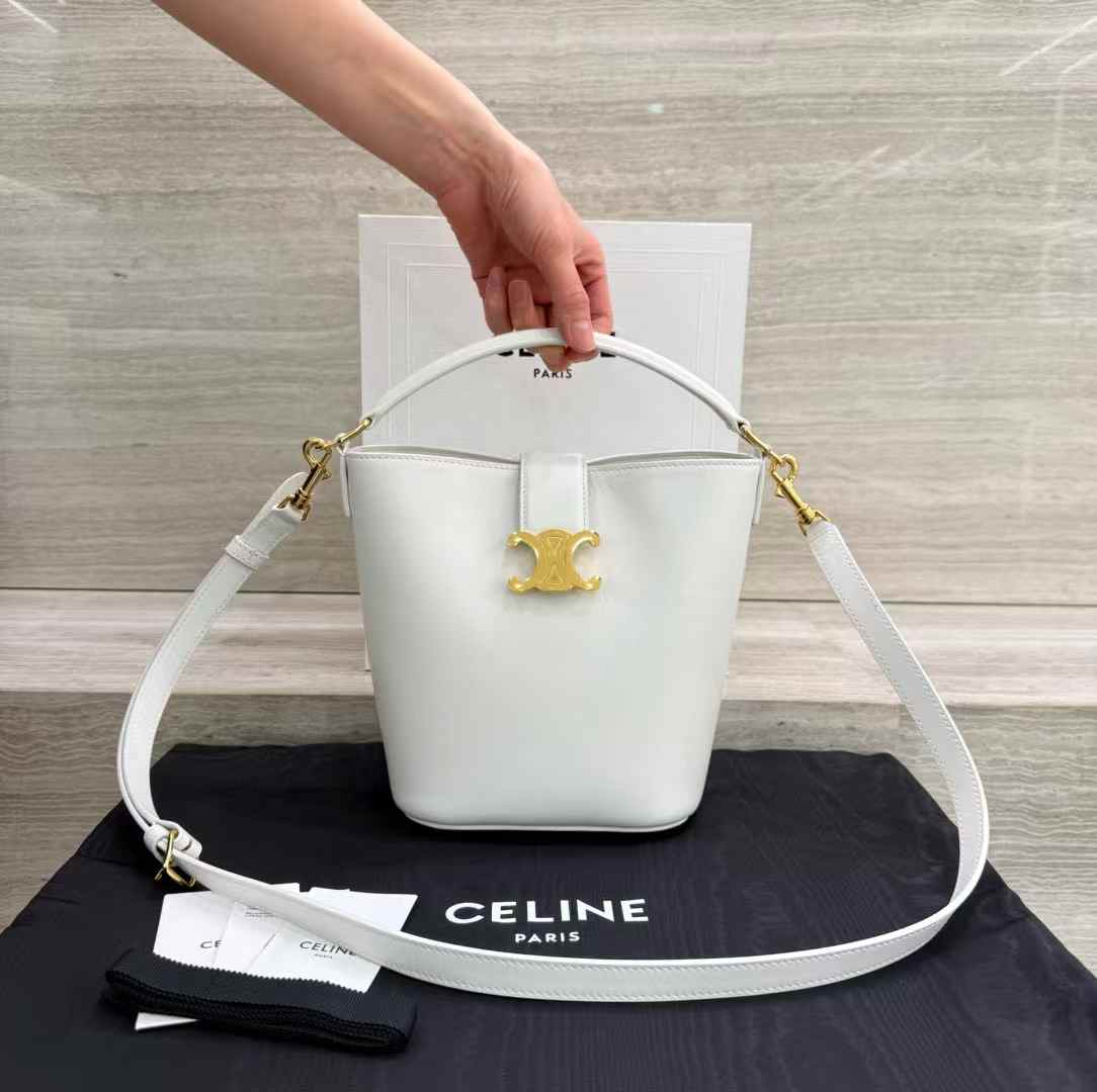 Celine Small Bucket Louise In Smooth Calfskin view 1