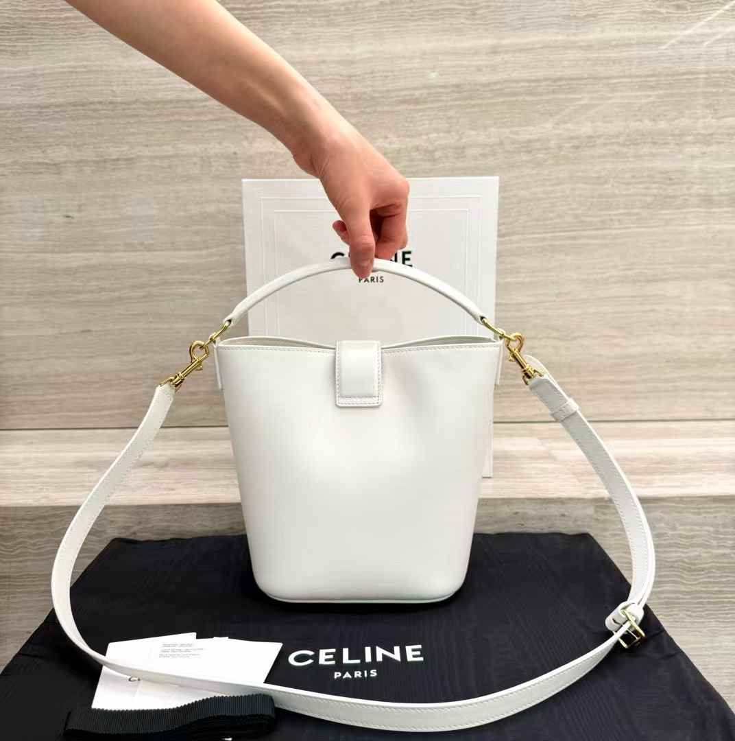 Celine Small Bucket Louise In Smooth Calfskin view 2