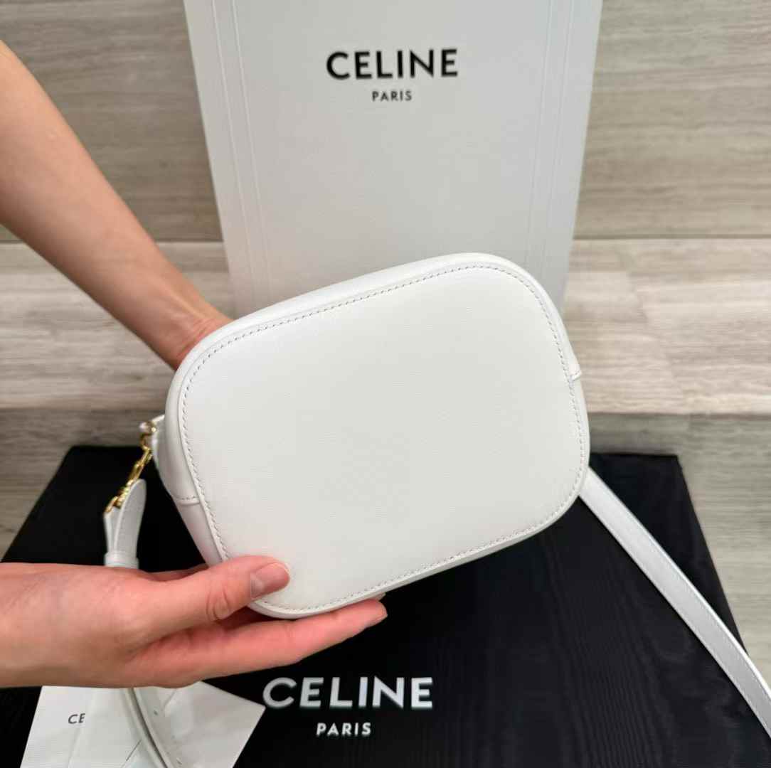 Celine Small Bucket Louise In Smooth Calfskin view 4