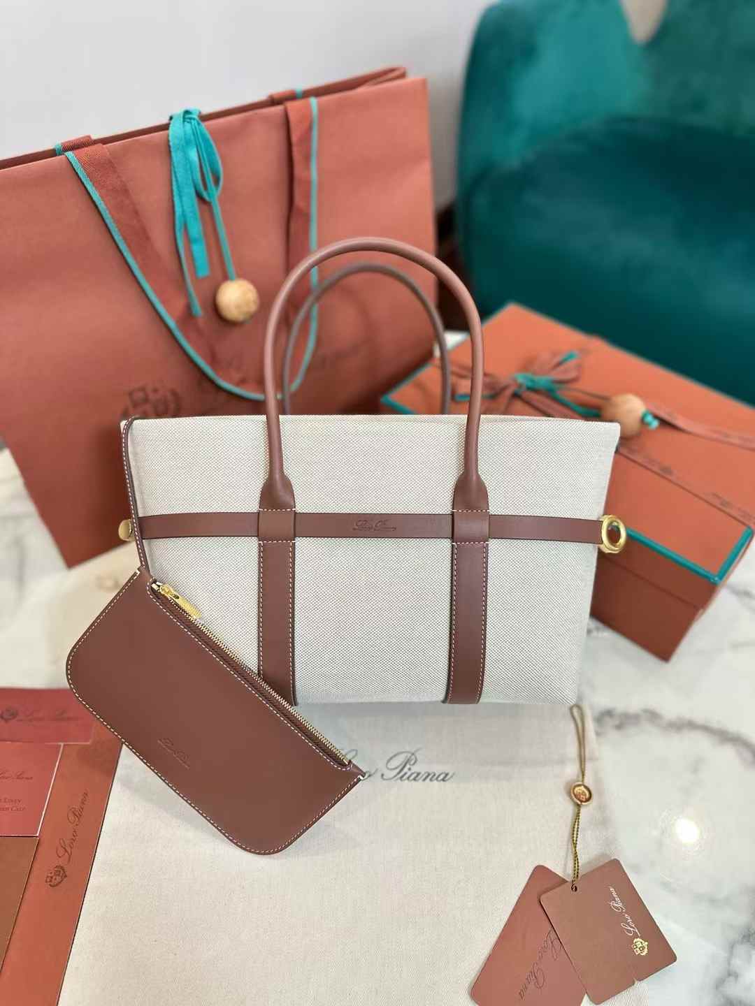 Loro Piana Ghiera Shopper Small view 1