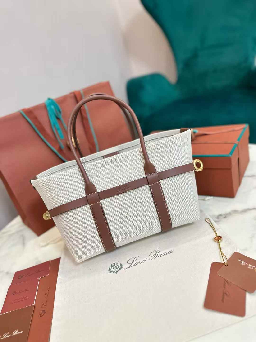 Loro Piana Ghiera Shopper Small view 2