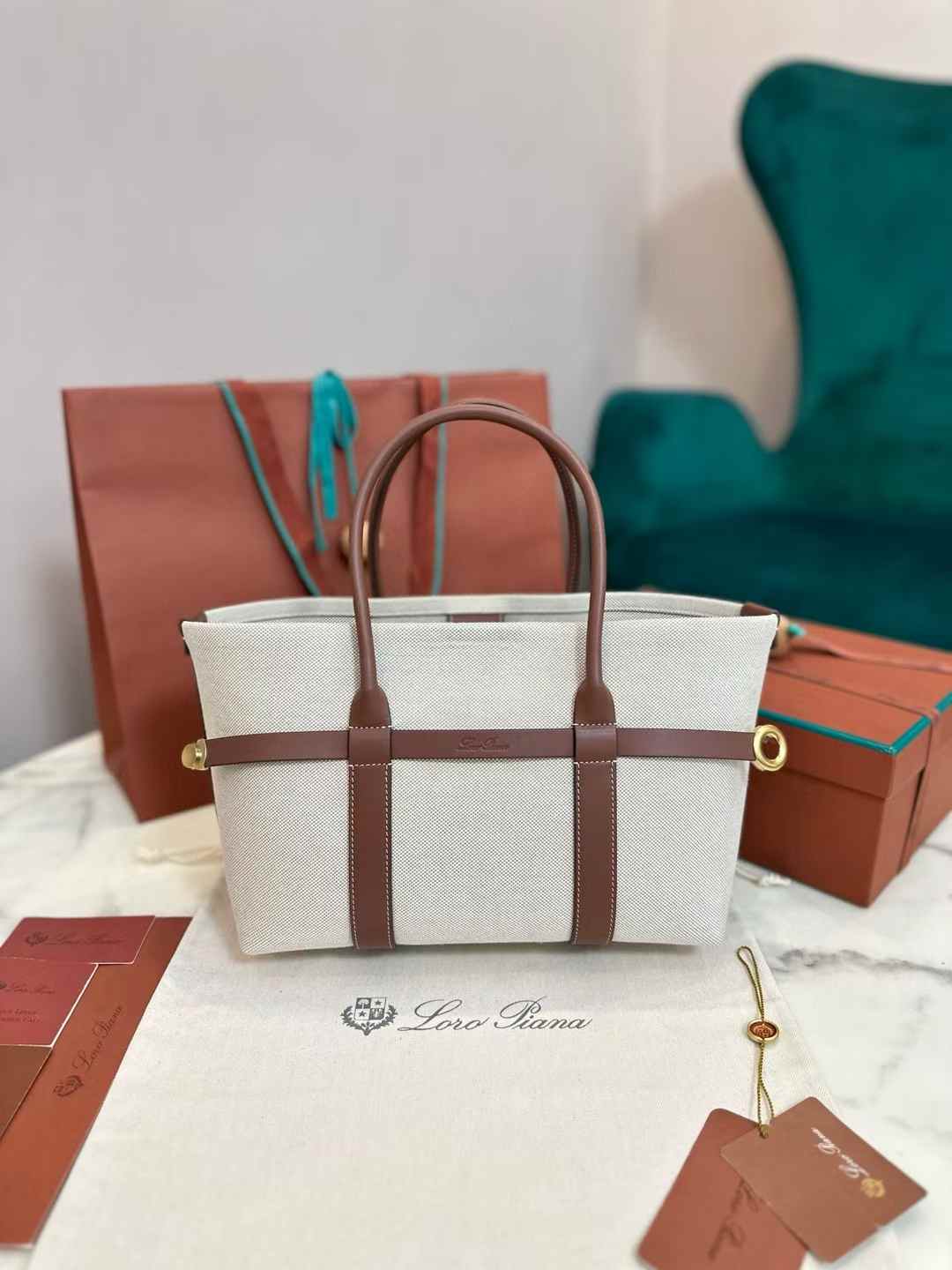 Loro Piana Ghiera Shopper Small view 3