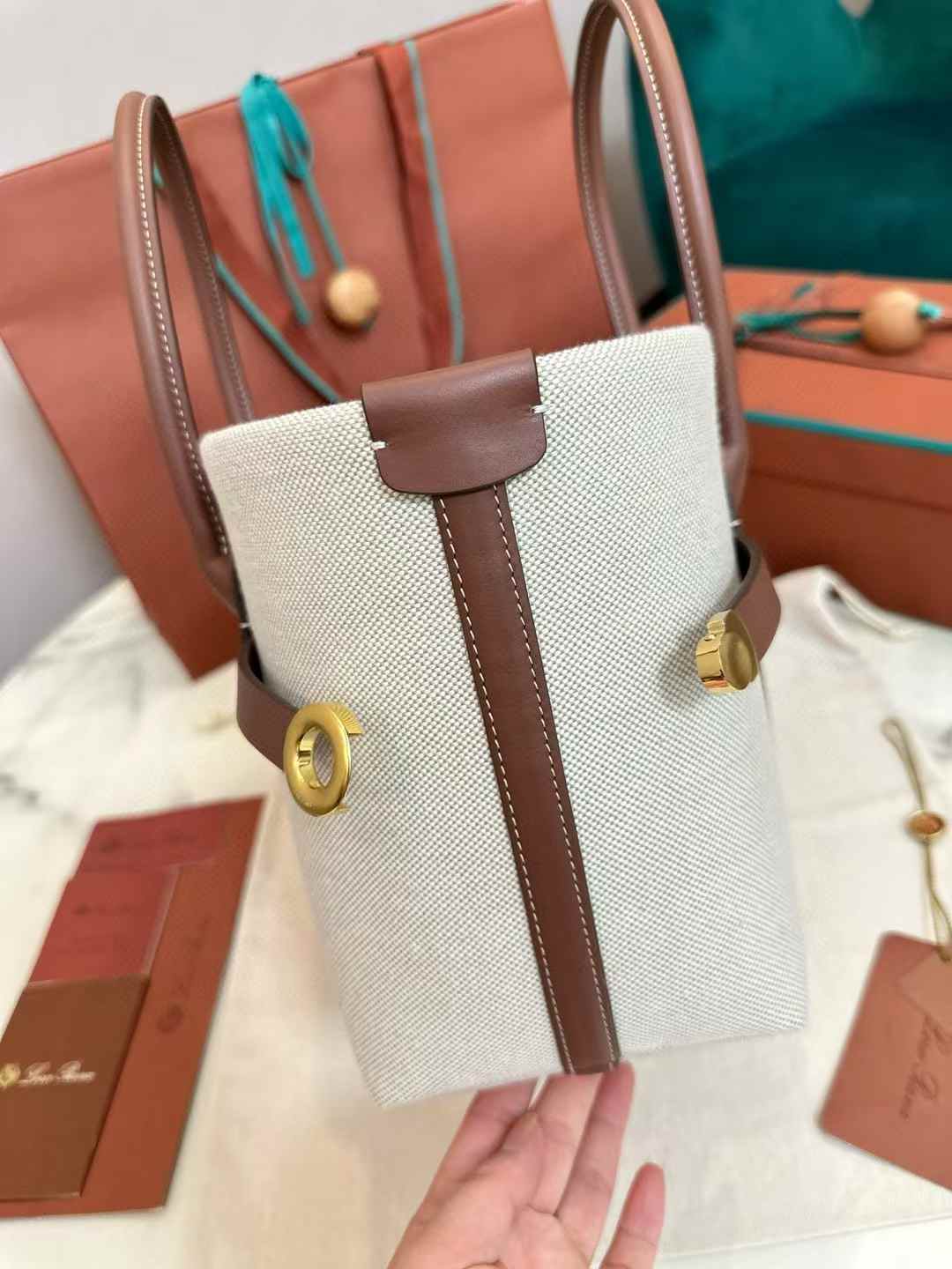 Loro Piana Ghiera Shopper Small view 6