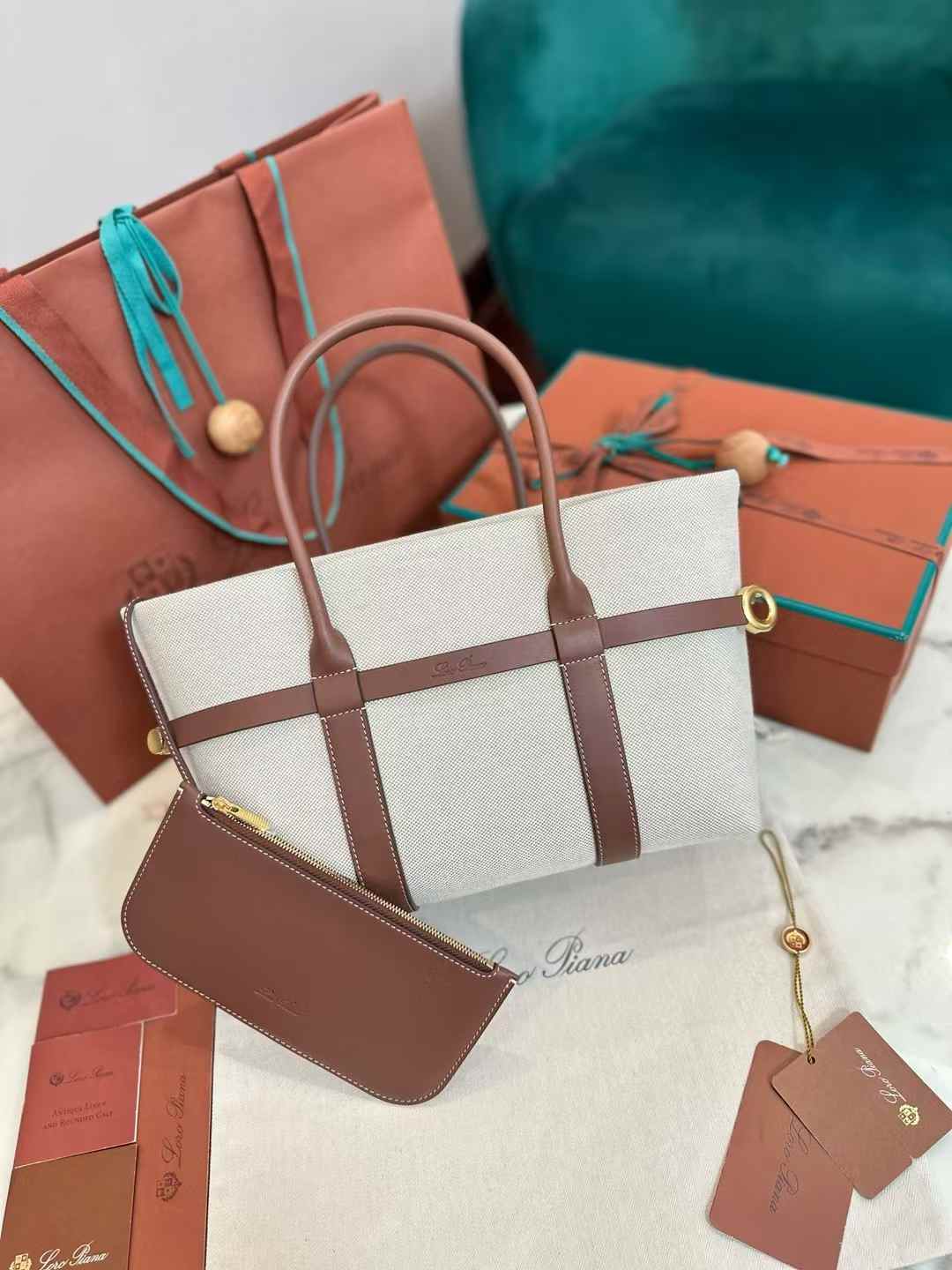 Loro Piana Ghiera Shopper Small view 9