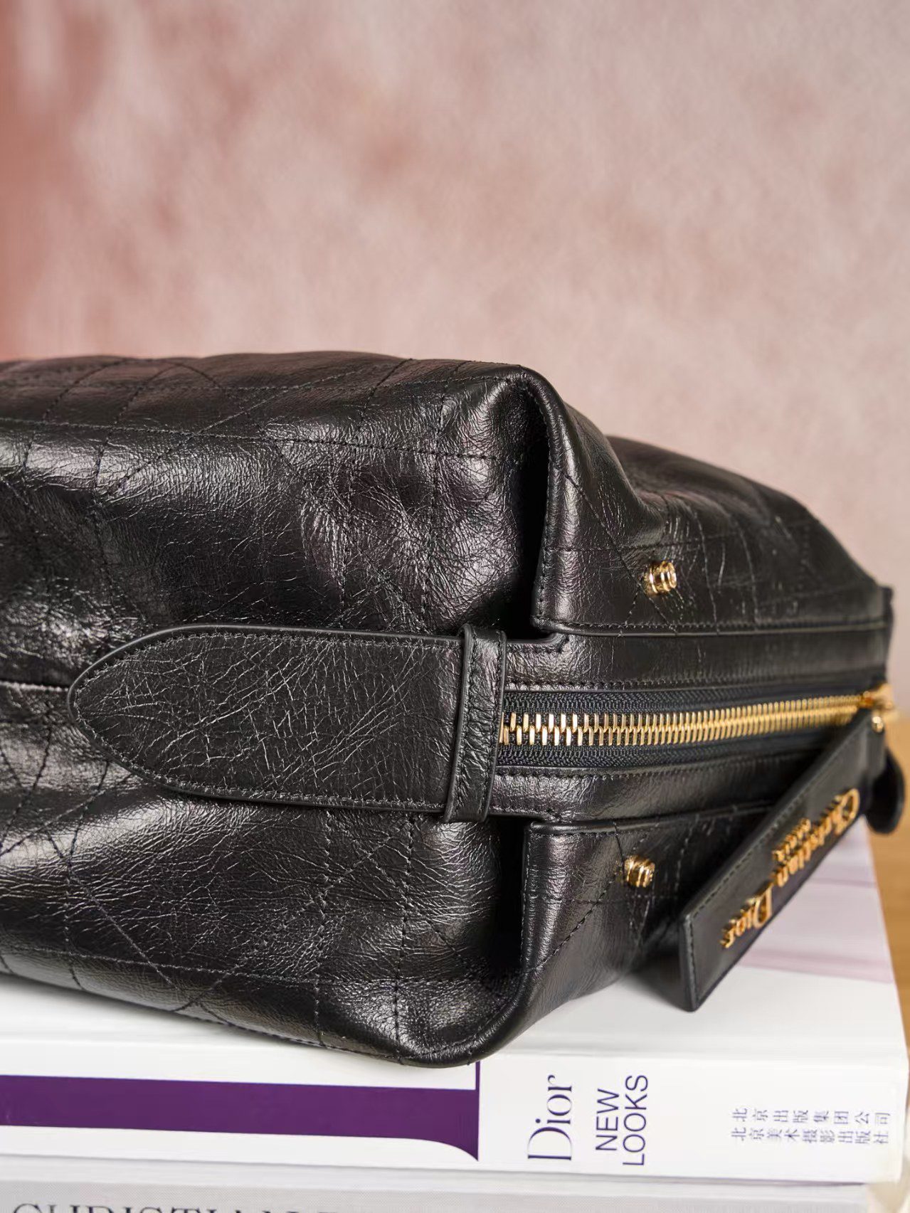 Dior D-Journey Bag in Crinkled Calfskin view 7