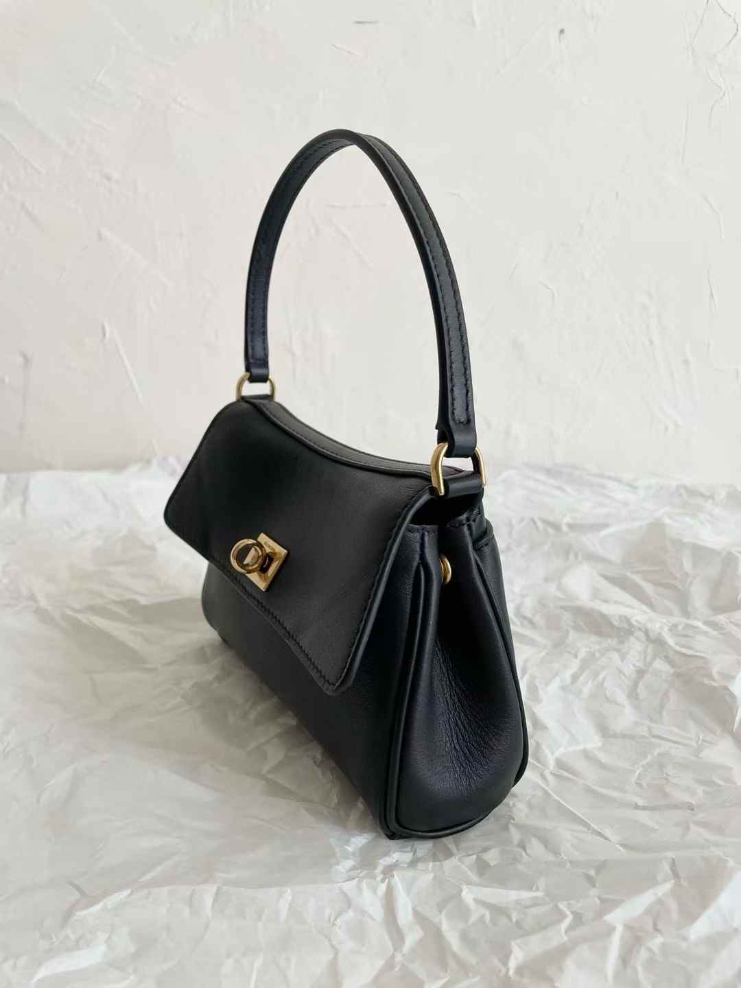 Balenciaga Women’s Rodeo Nano Bag With Chain in Black view 3