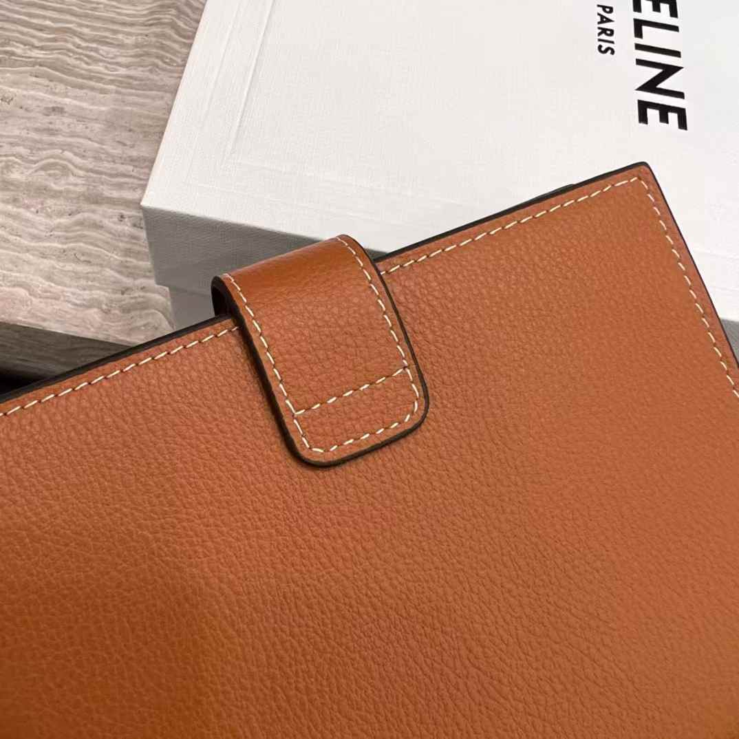 Celine Fine Wallet Victoire In Supple Grained Calfskin view 9