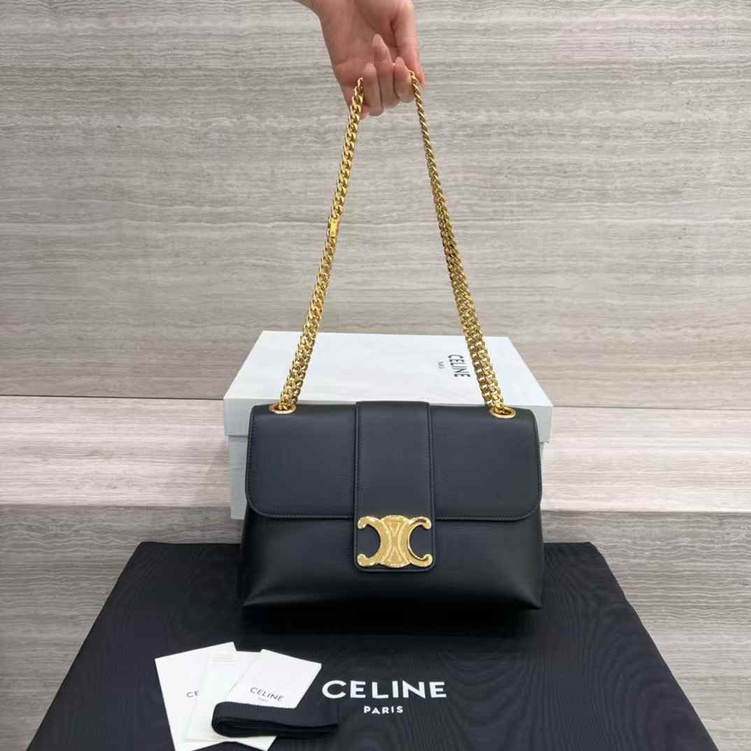 Celine Teen Victoire Bag In Supple Grained Calfskin view 1
