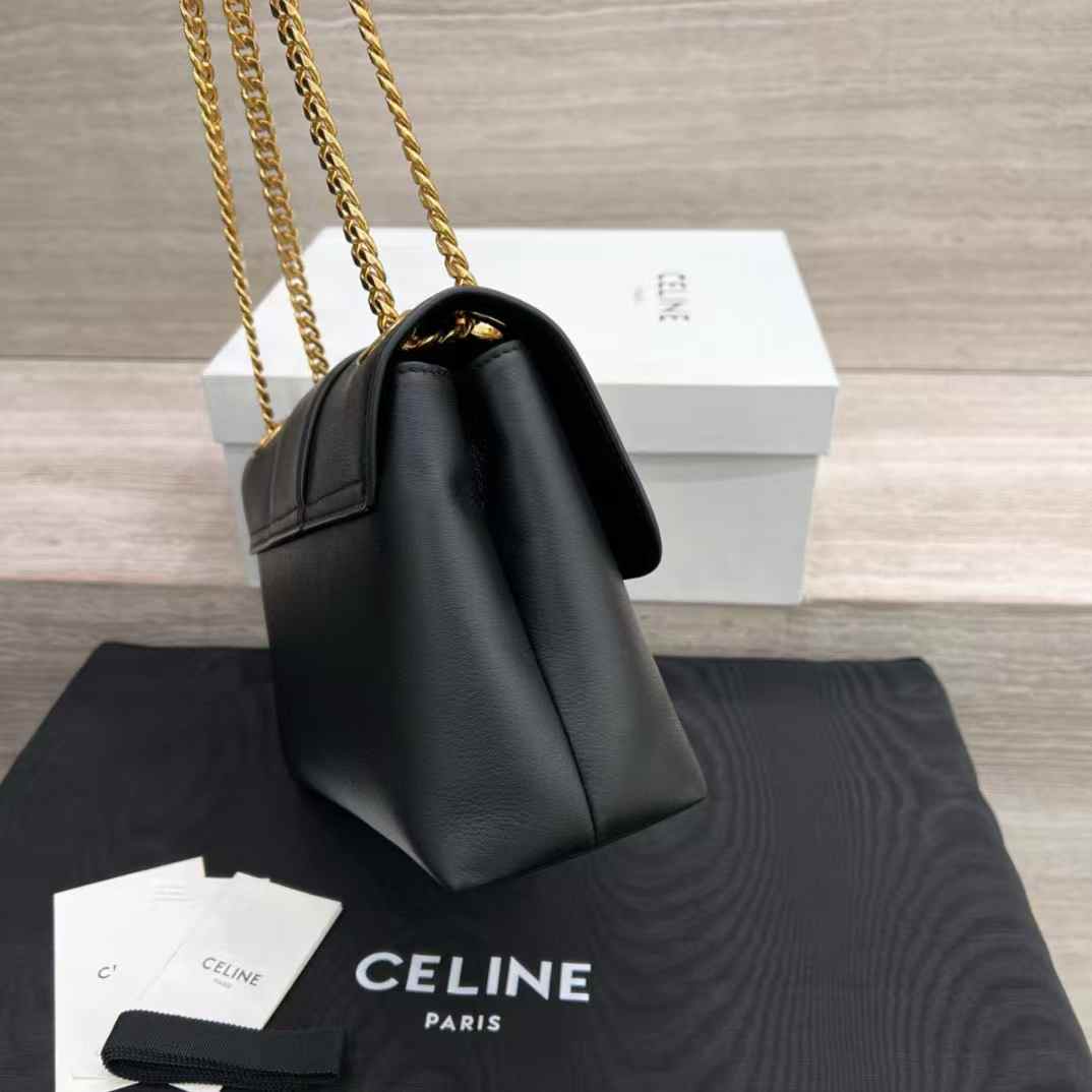 Celine Teen Victoire Bag In Supple Grained Calfskin view 2
