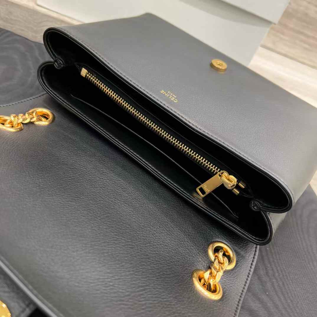 Celine Teen Victoire Bag In Supple Grained Calfskin view 3