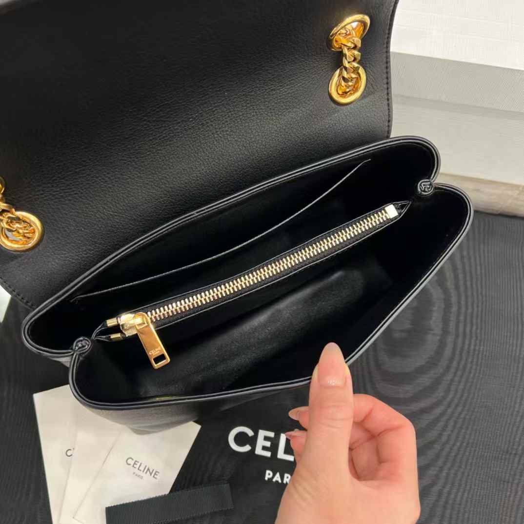 Celine Teen Victoire Bag In Supple Grained Calfskin view 5