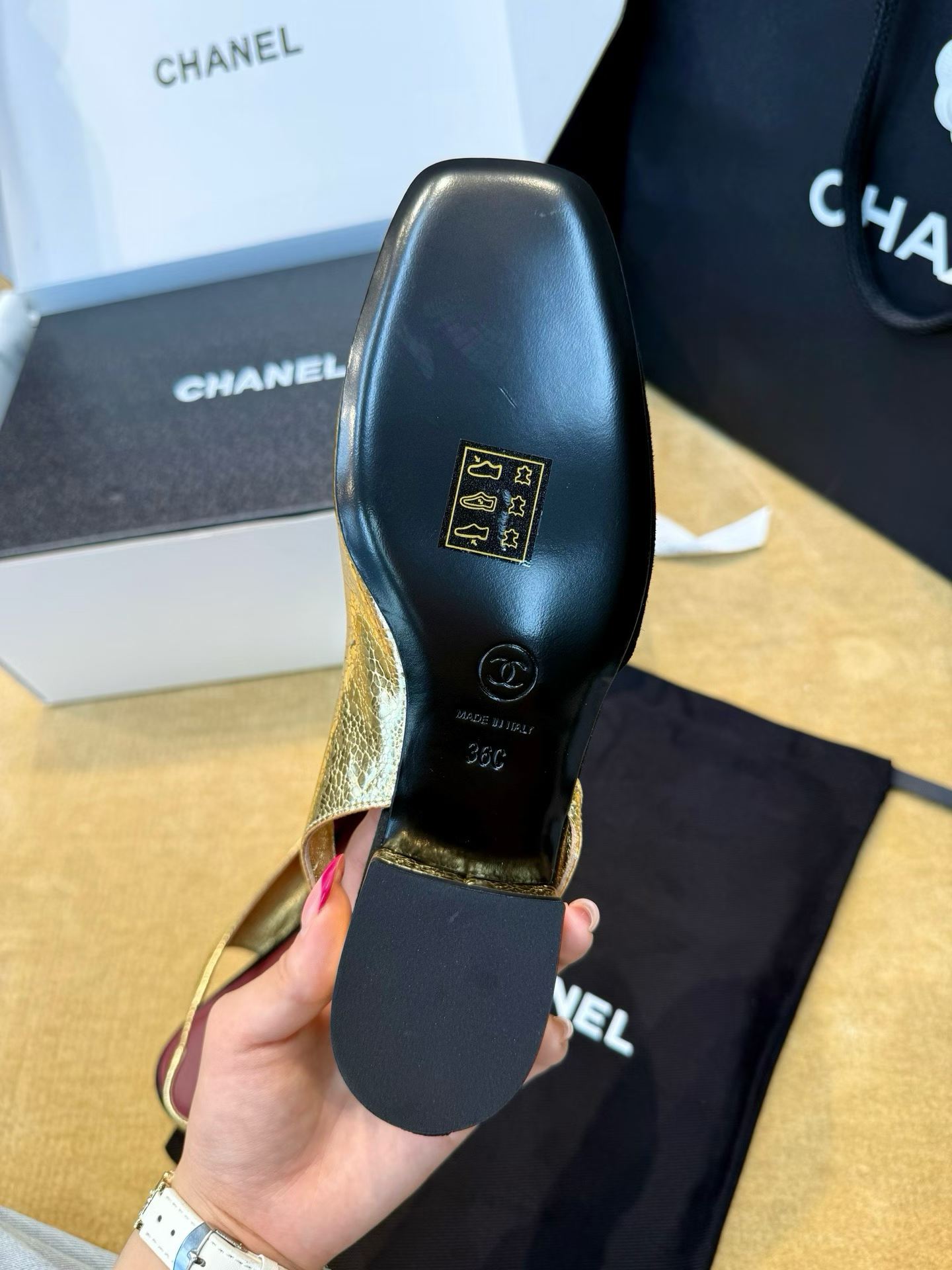 Chanel 2026 Square-headed sandals view 6