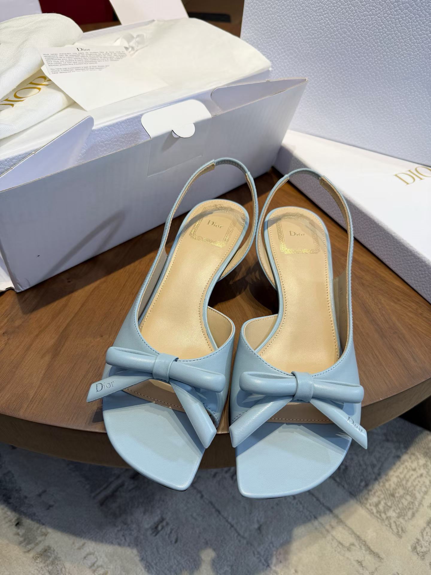 Dior Bow high heel sandals view 3