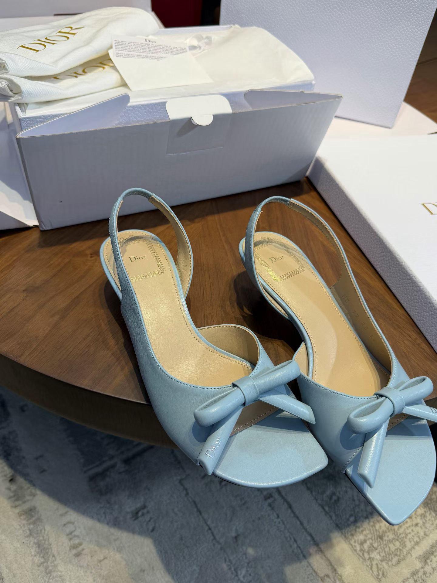 Dior Bow high heel sandals view 4