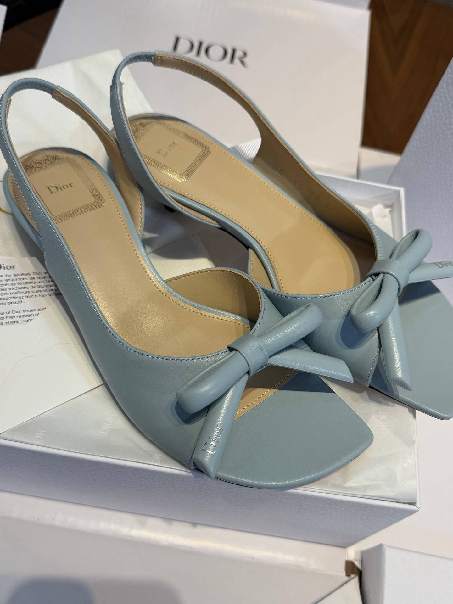 Dior Bow high heel sandals view 6