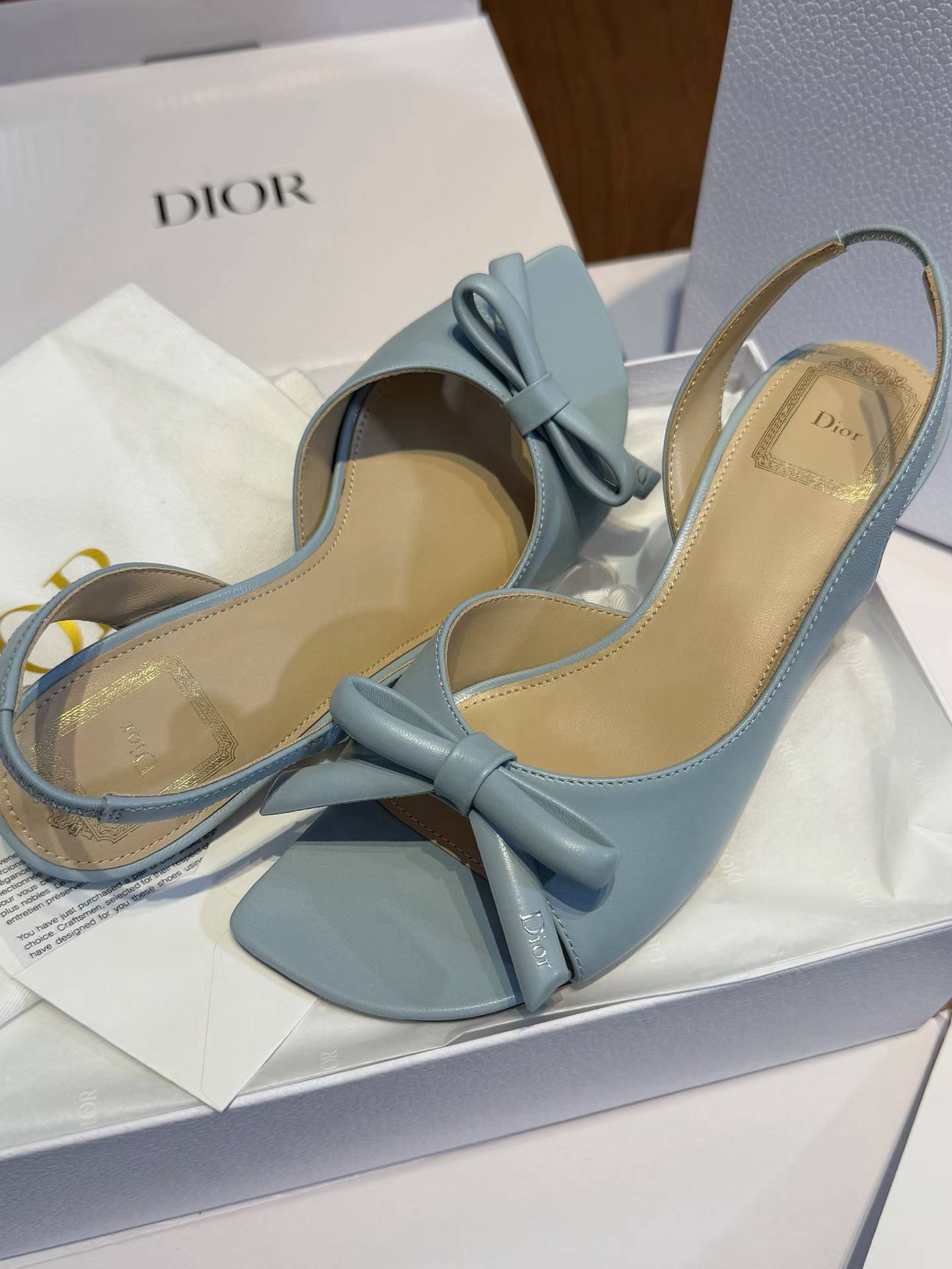 Dior Bow high heel sandals view 8