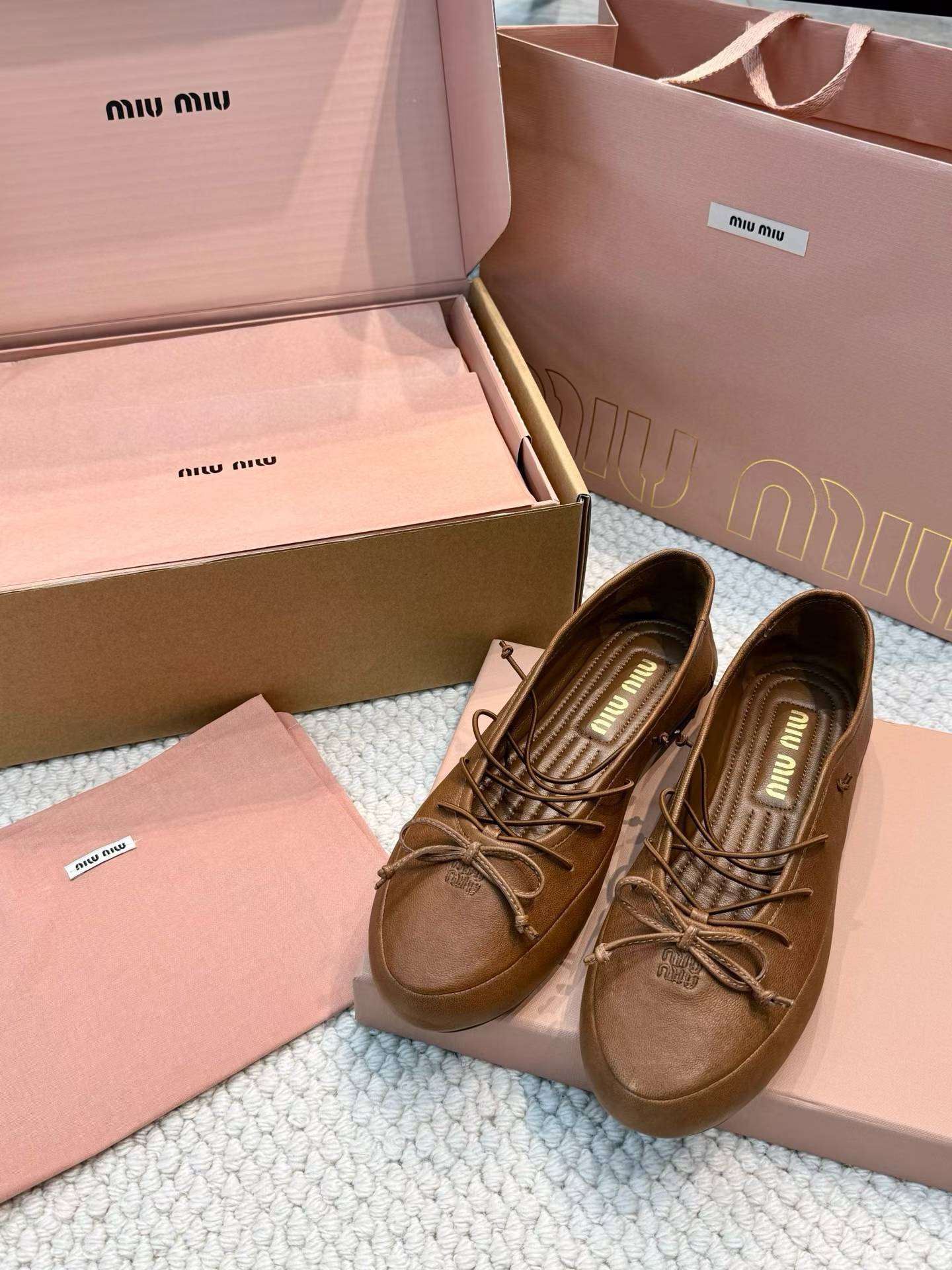 Miu Miu Vintage bow ballet shoes view 1