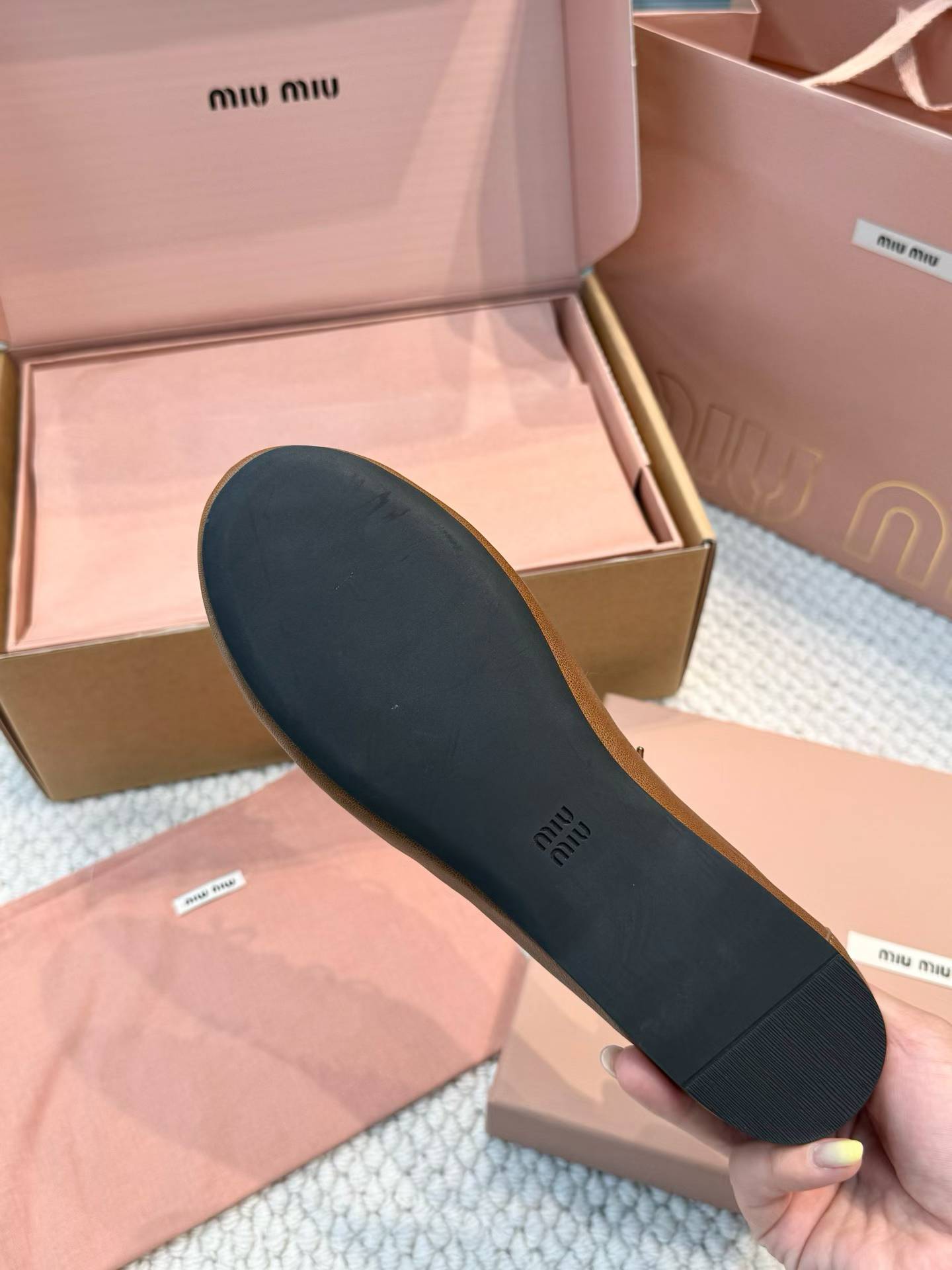 Miu Miu Vintage bow ballet shoes view 8