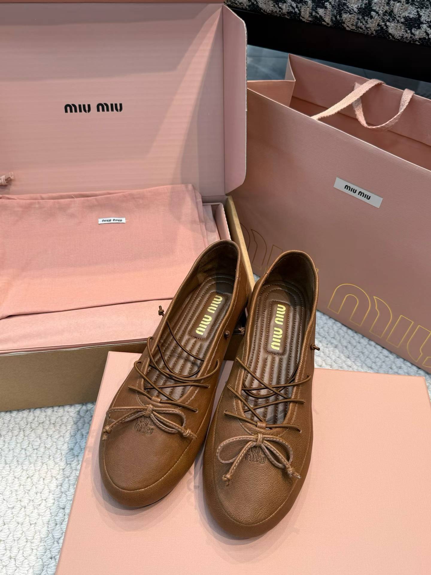 Miu Miu Vintage bow ballet shoes view 9