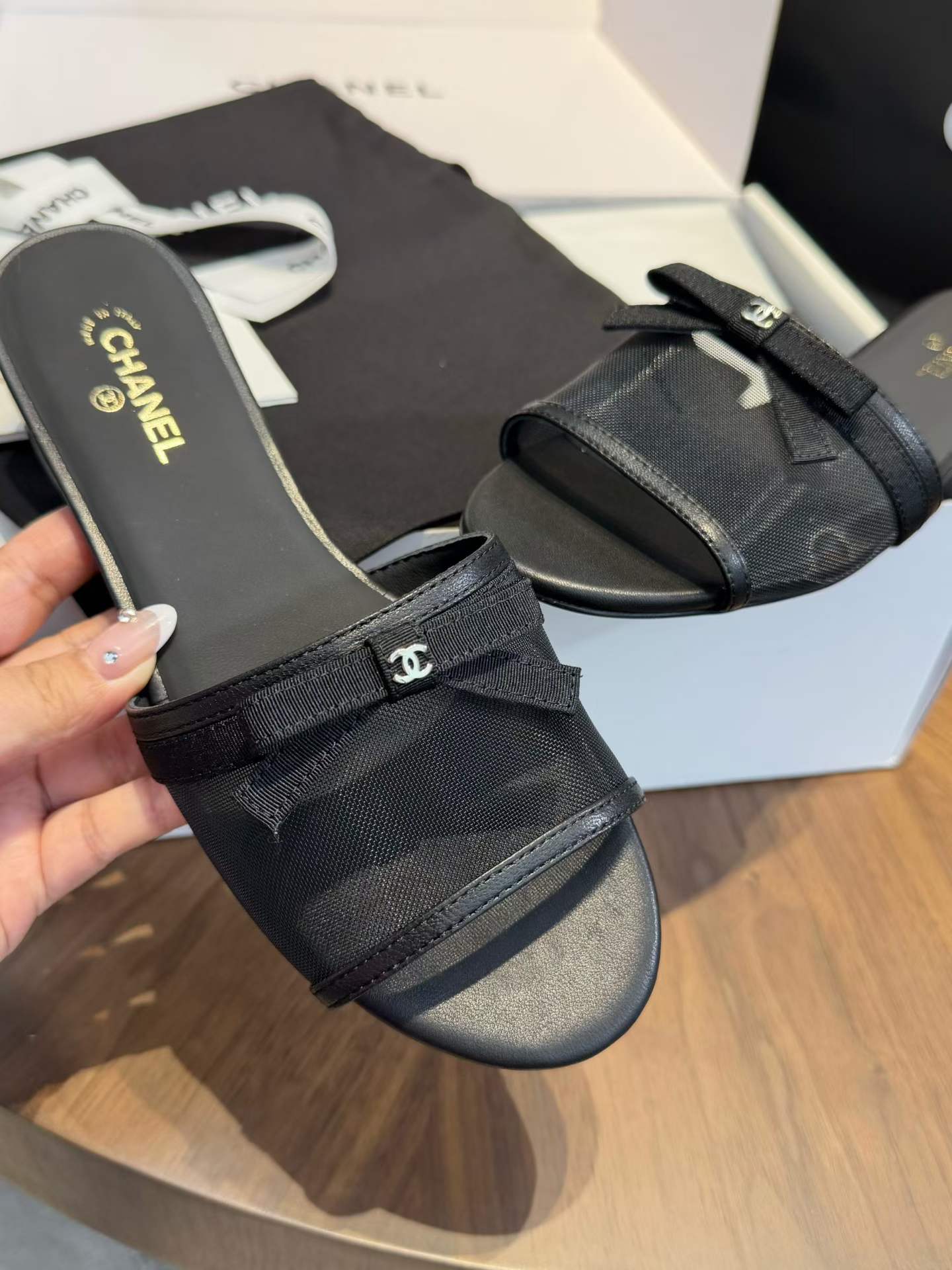 Chanel Slippers view 8