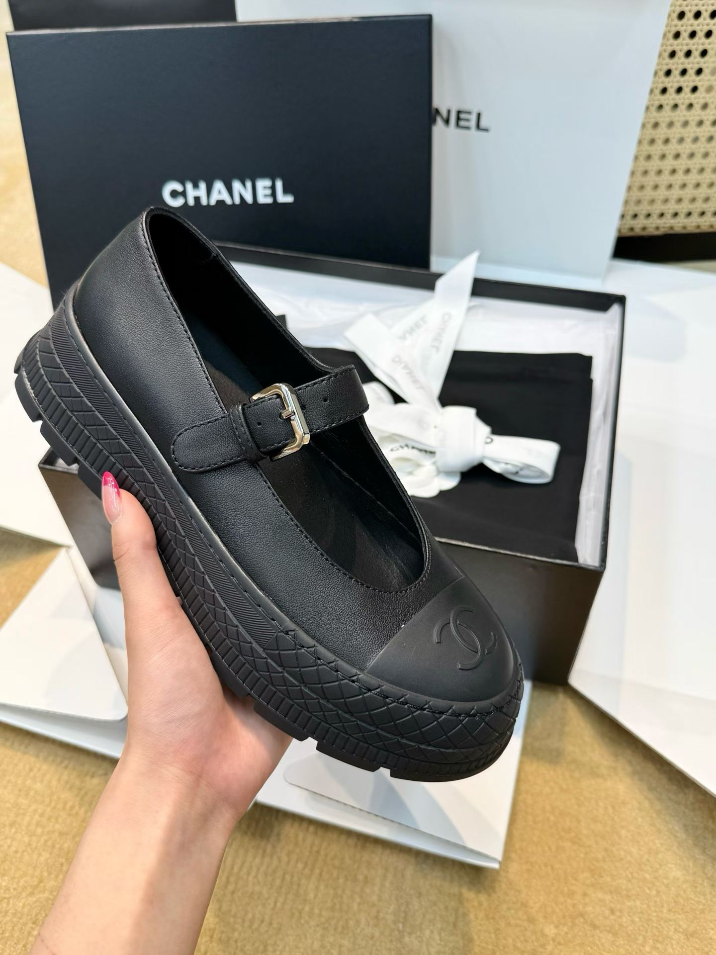 Chanel Thick-soled Mary Jane shoes view 11