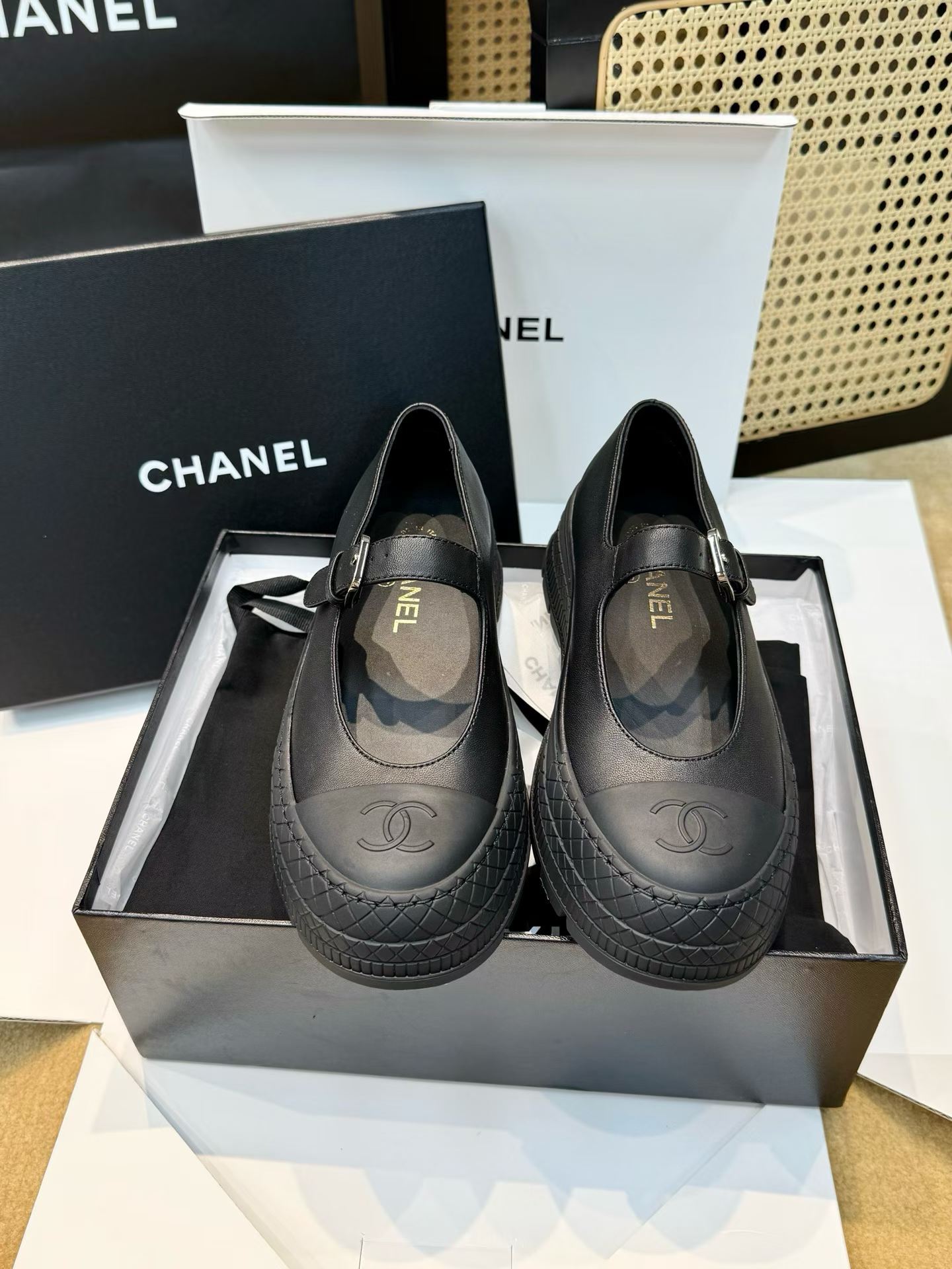 Chanel Thick-soled Mary Jane shoes view 7