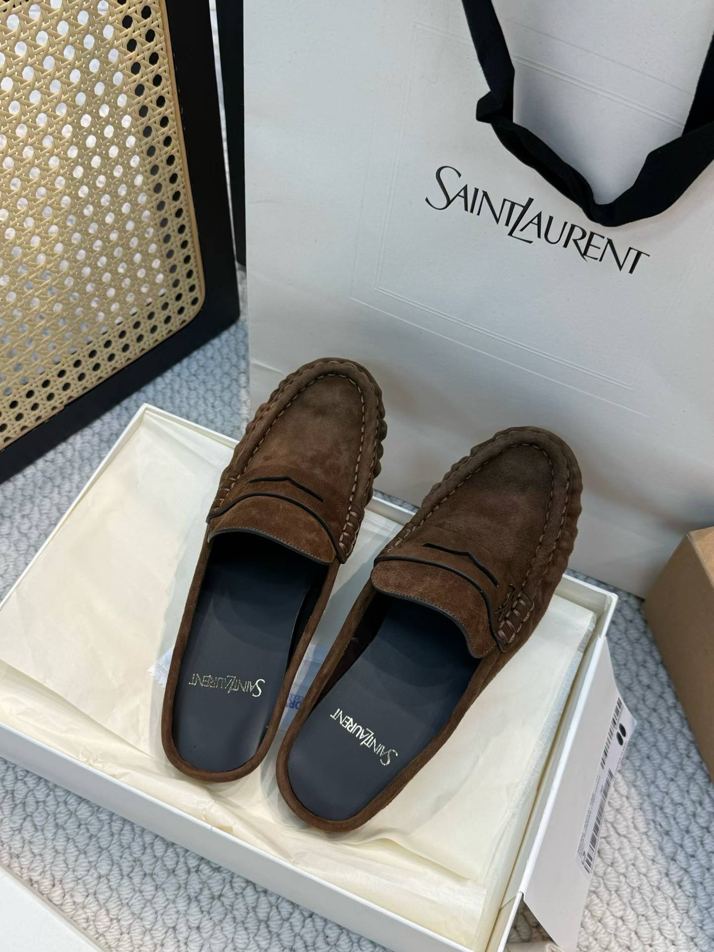 Saint Laurent Flat-bottomed Muller shoes view 12