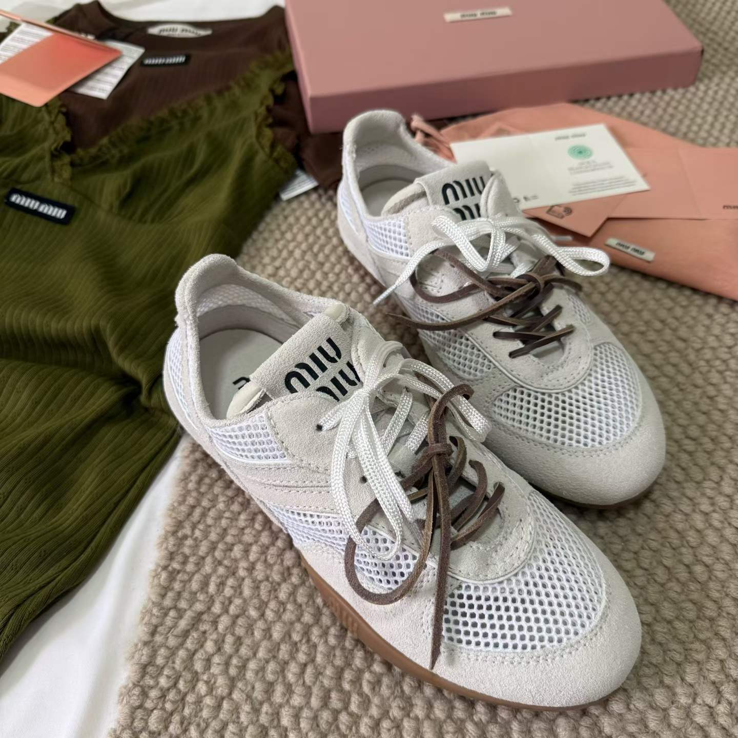 Miu Miu PLUME Virtue training shoes view 1
