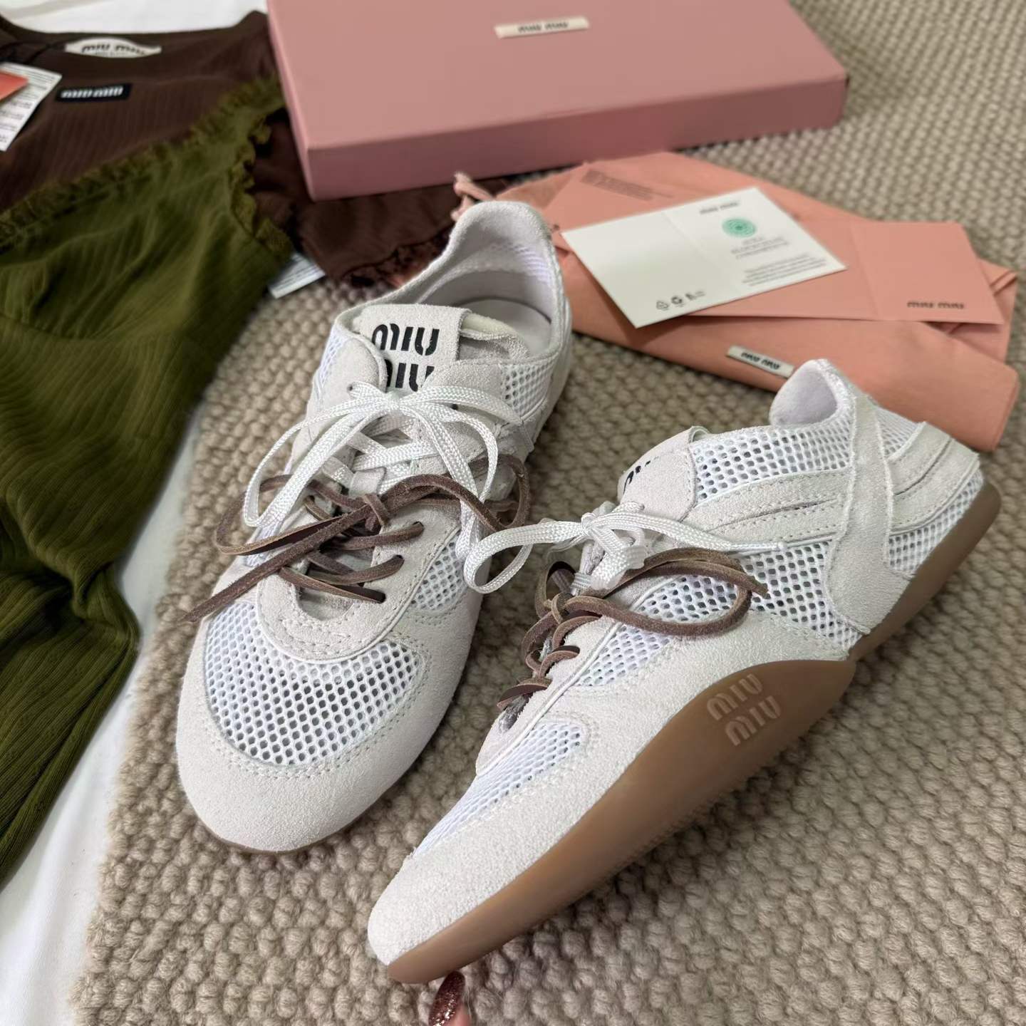 Miu Miu PLUME Virtue training shoes view 4