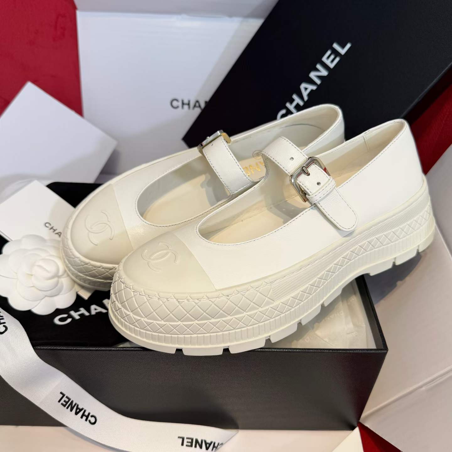 Chanel Thick-soled Mary Jane shoes view 14