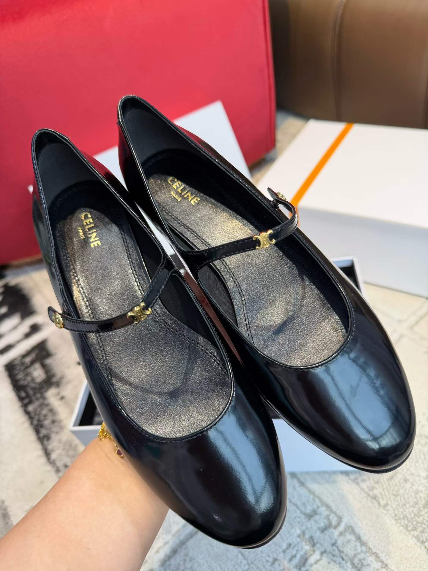 Celine Mary Jane Shoes view 2