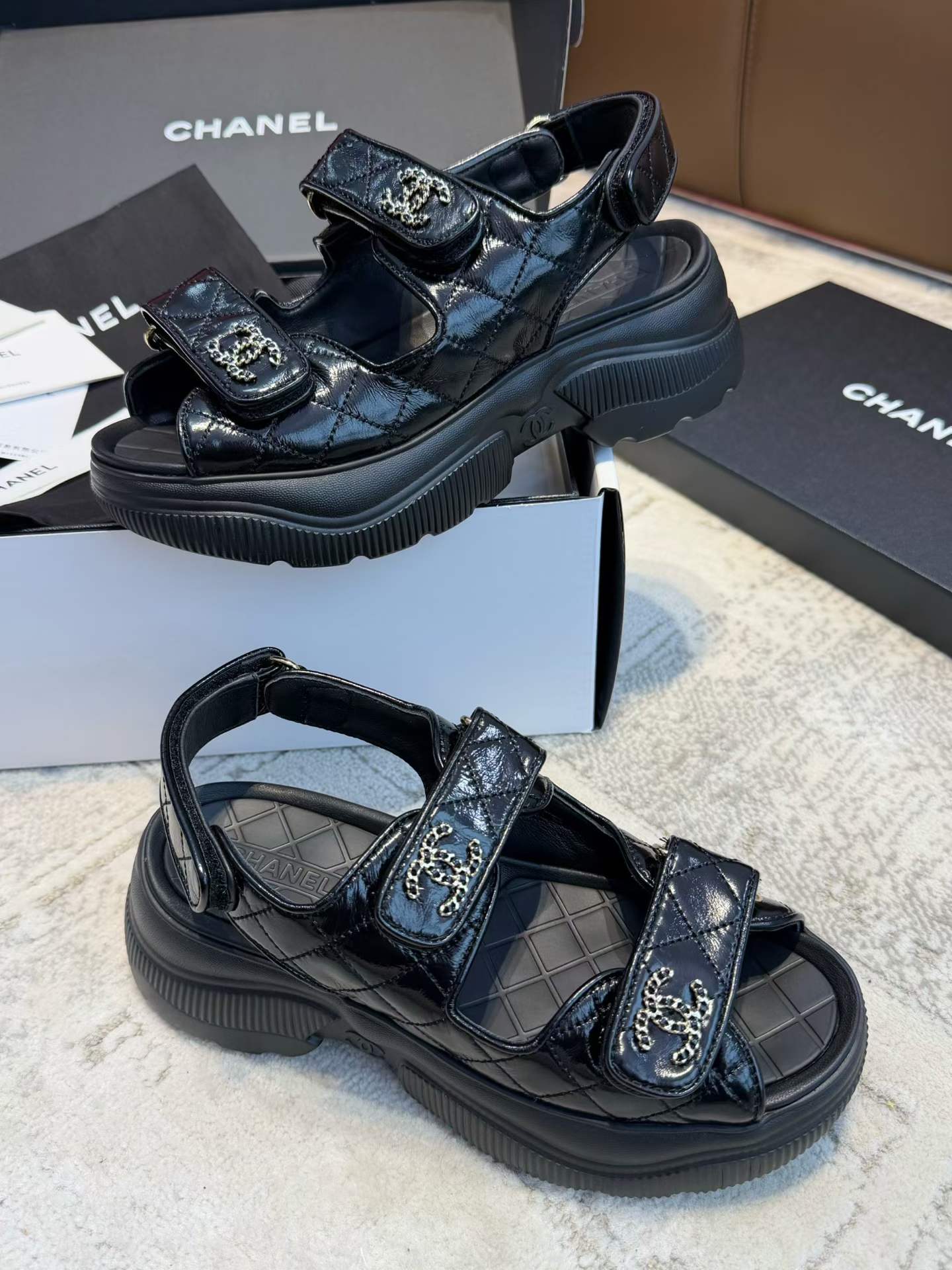 Chanel Platform sandals view 6