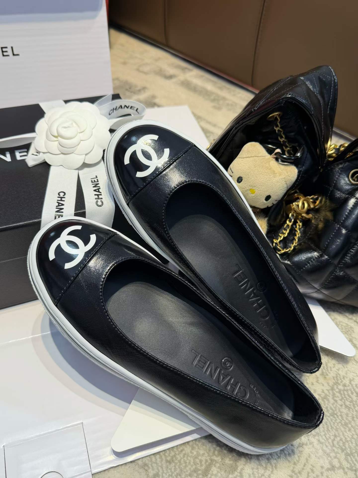 Chanel Flat Mary Jane Shoes view 4