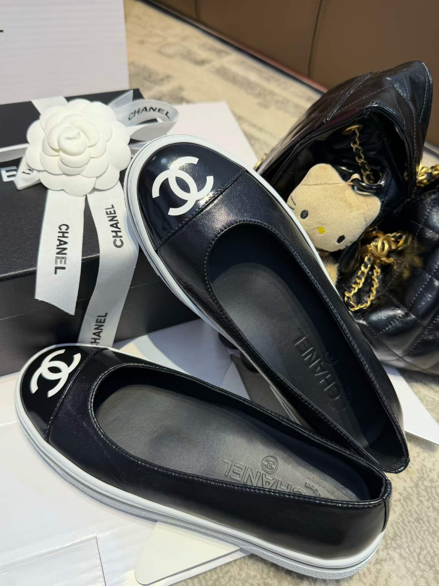 Chanel Flat Mary Jane Shoes view 7