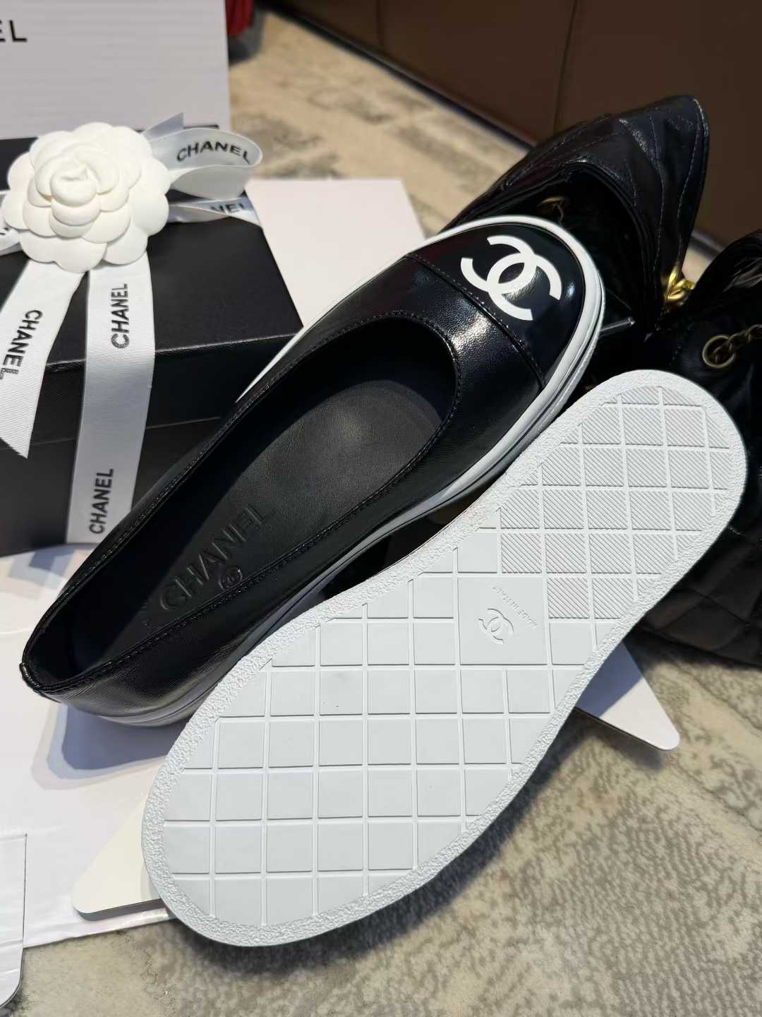 Chanel Flat Mary Jane Shoes view 9