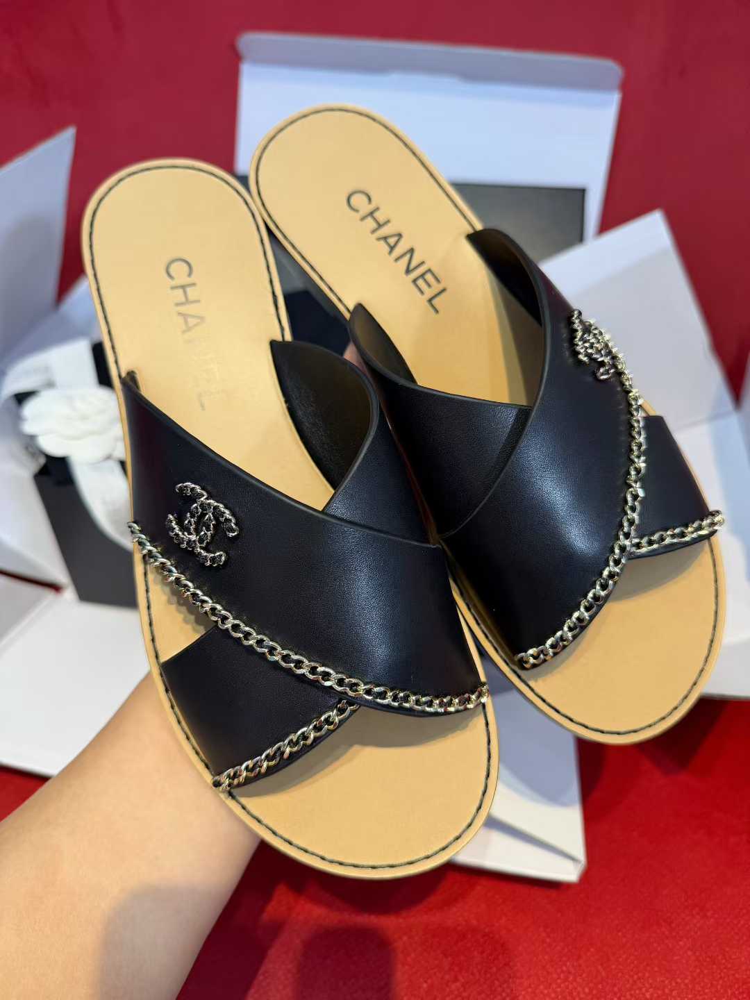 Chanel Slippers view 1