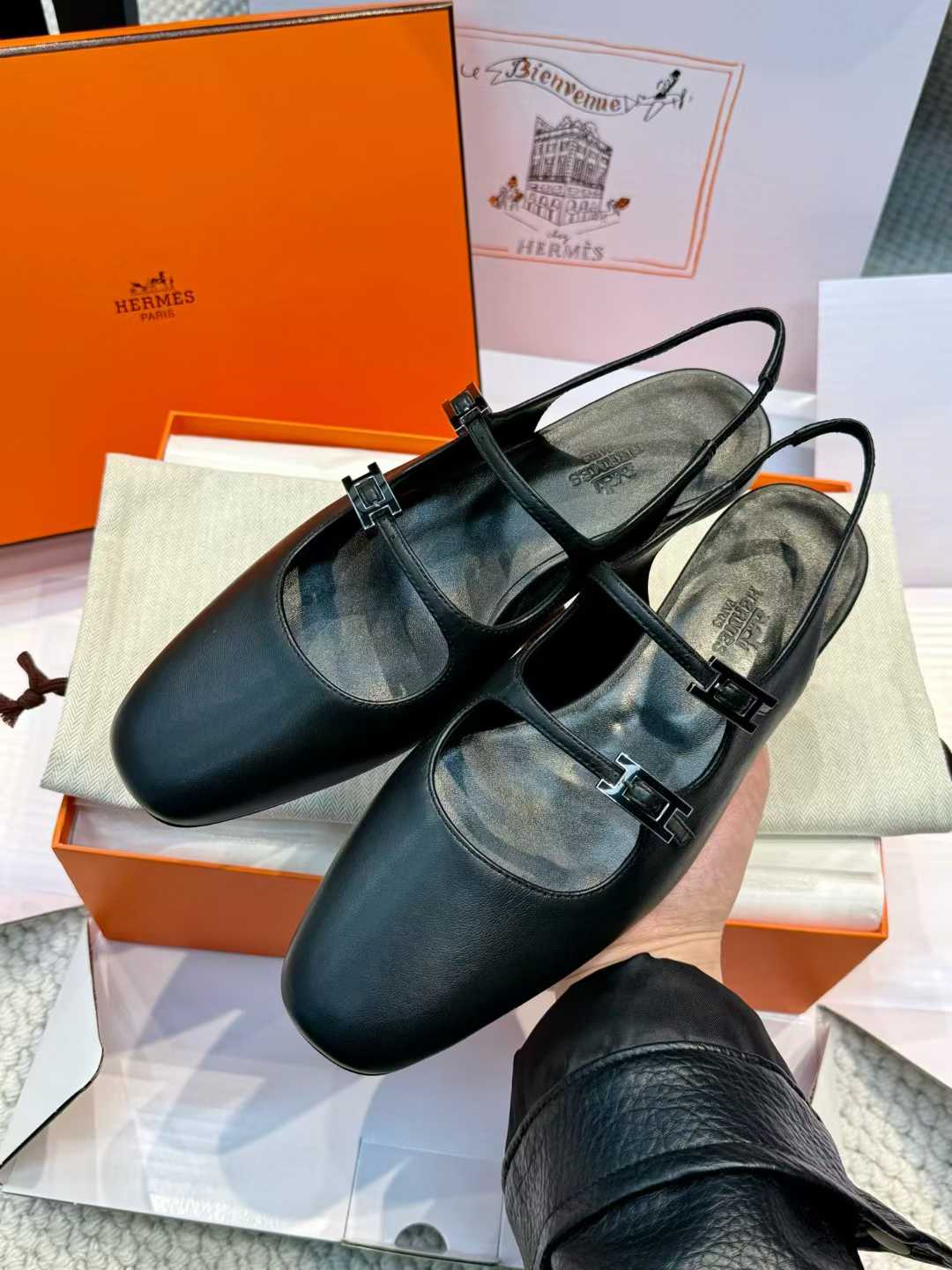 Hermès Mary Jane Shoes view 1