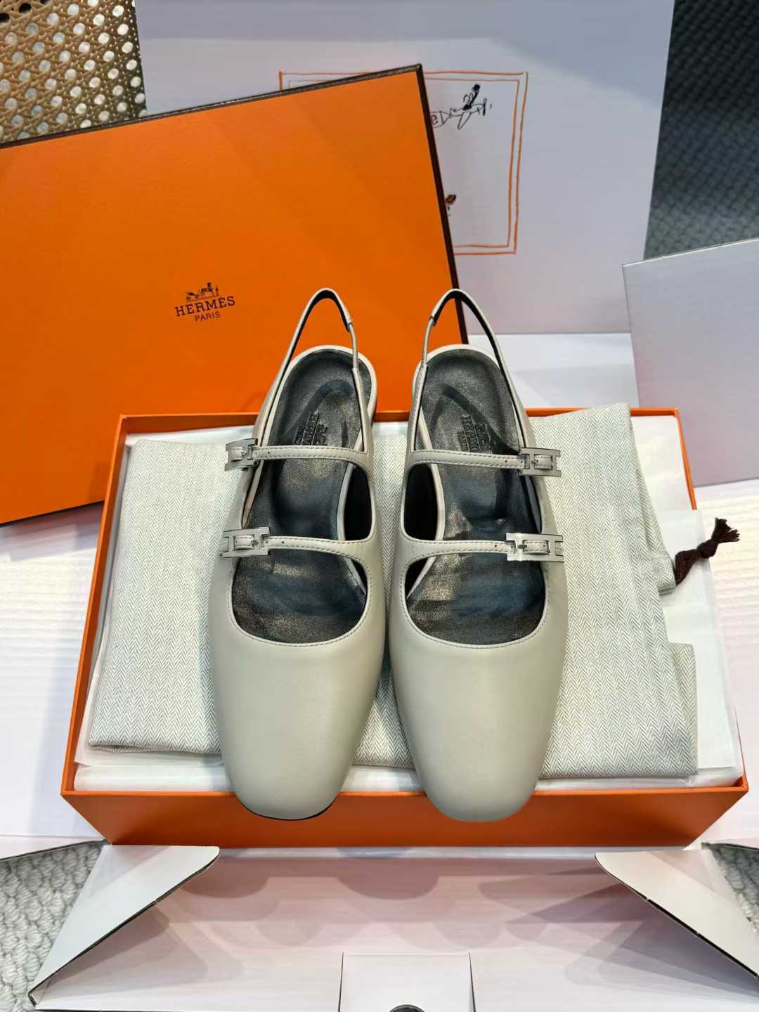 Hermès Mary Jane Shoes view 10