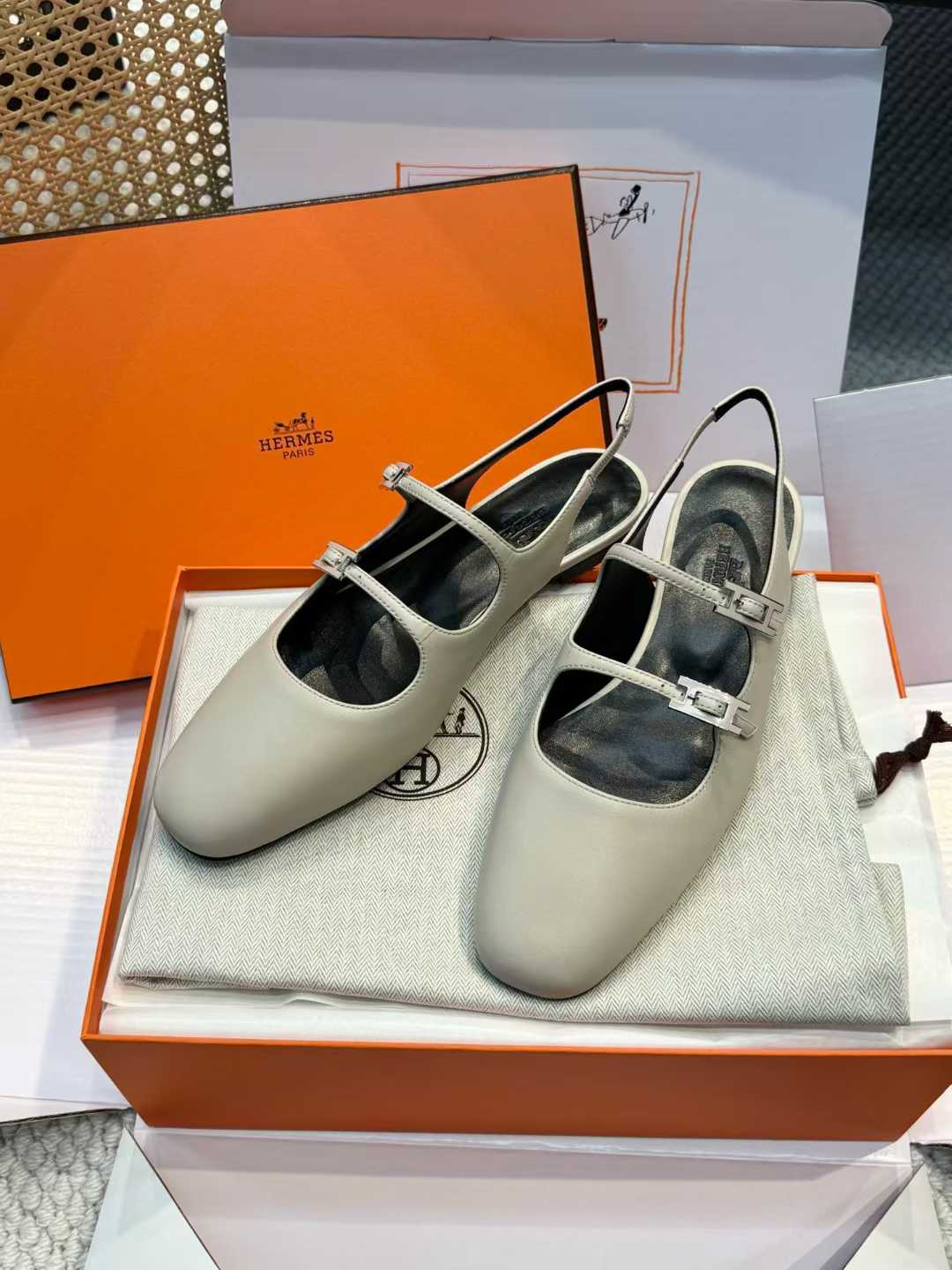 Hermès Mary Jane Shoes view 12