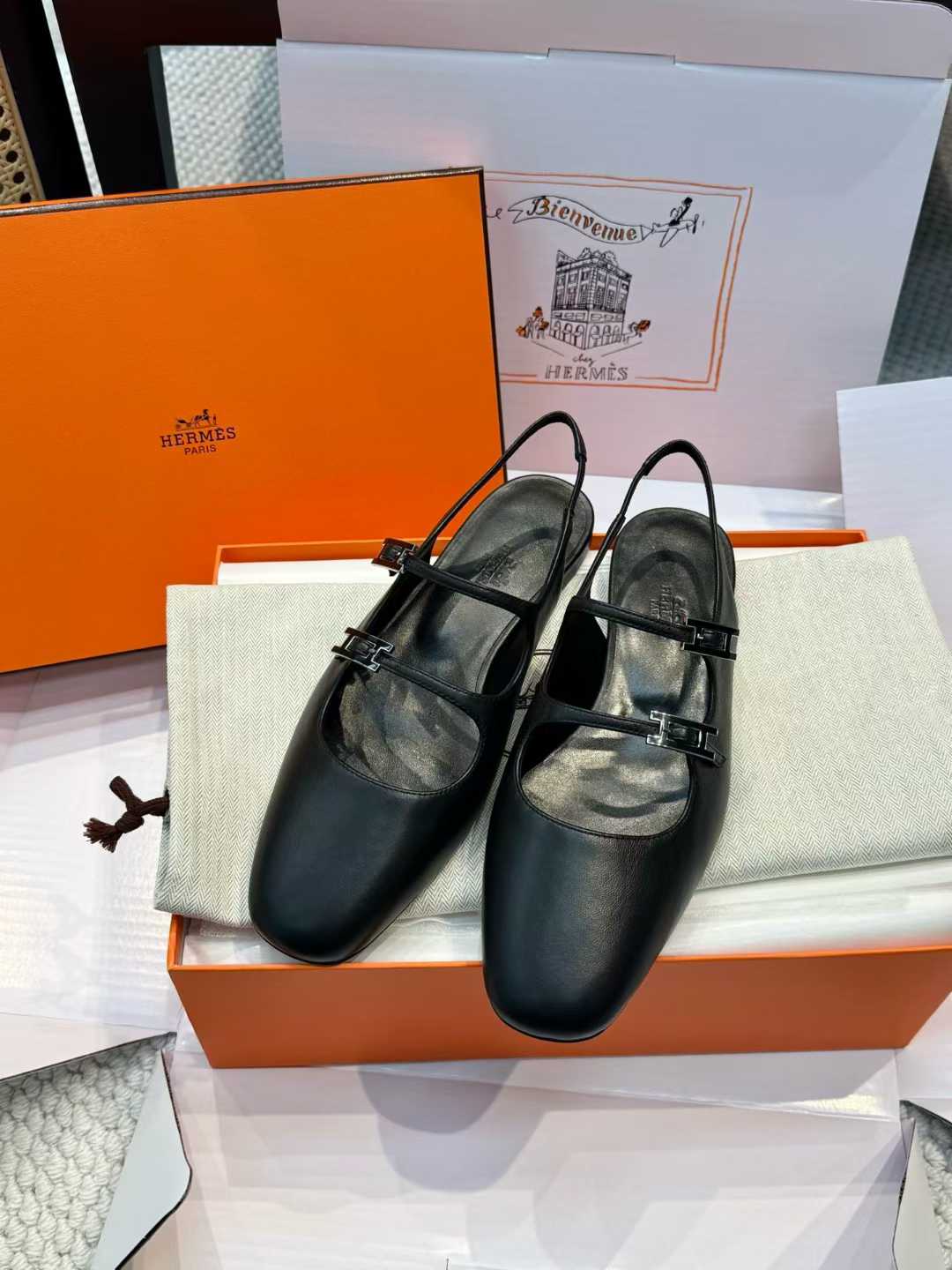 Hermès Mary Jane Shoes view 2