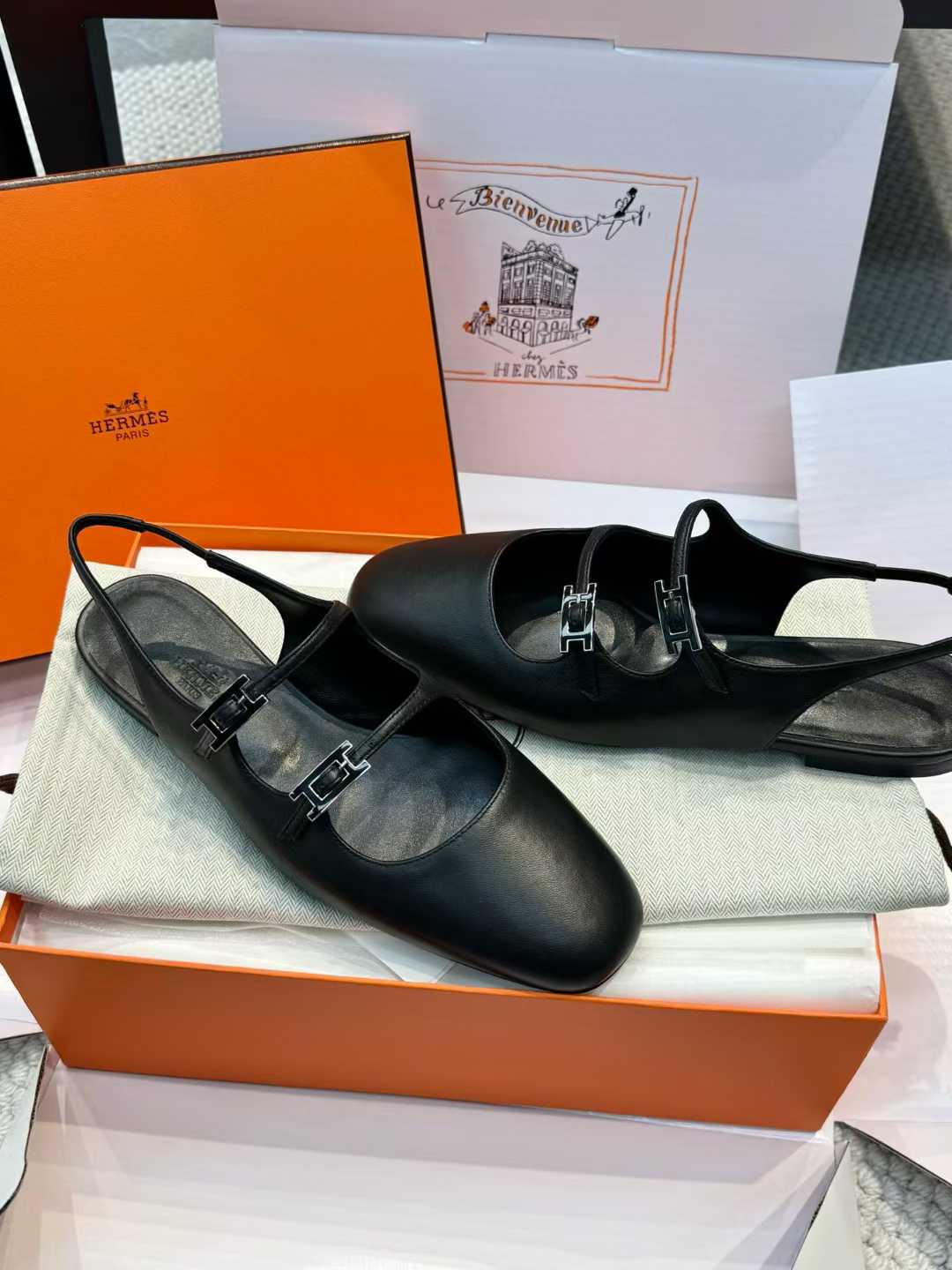 Hermès Mary Jane Shoes view 6