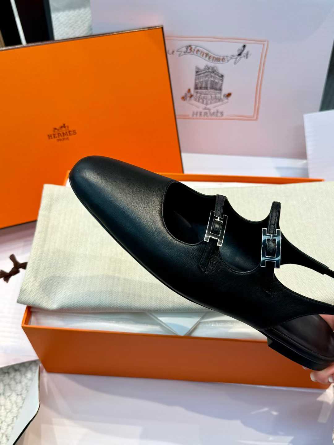 Hermès Mary Jane Shoes view 7