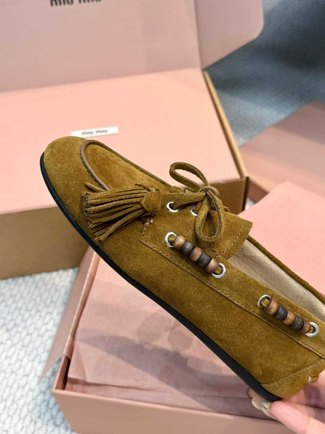 Miu Miu Tassel loafers view 5