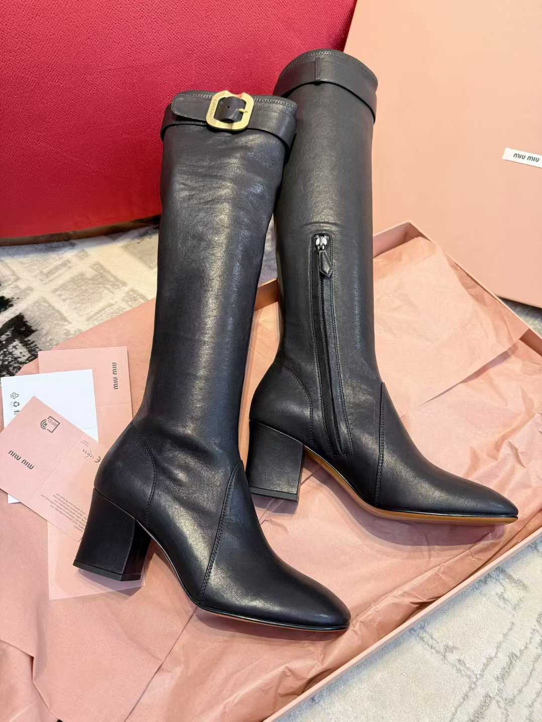 Miu Miu Knight boots view 1
