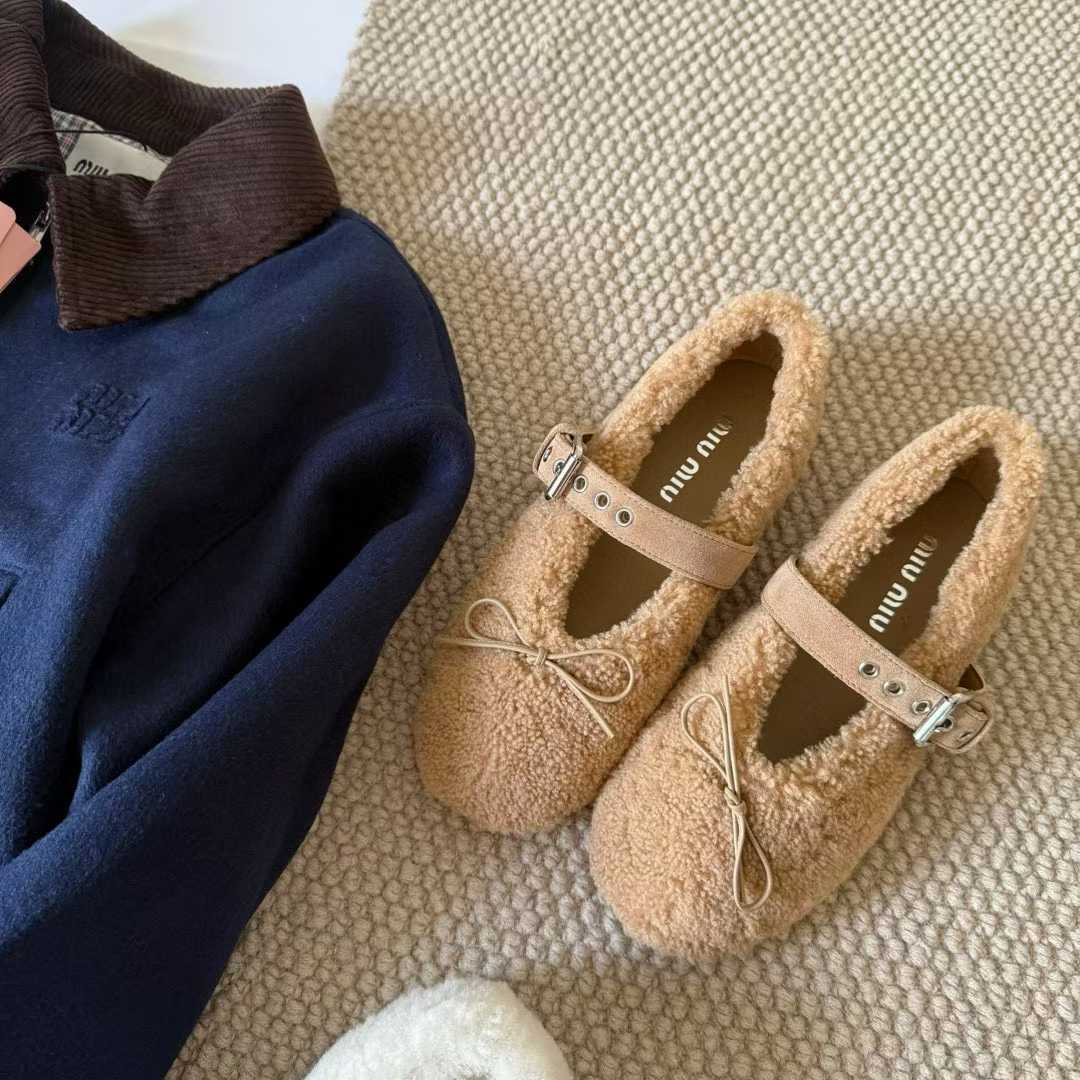 Miu Miu New Maomao Mary Jane Ballet Shoes view 2