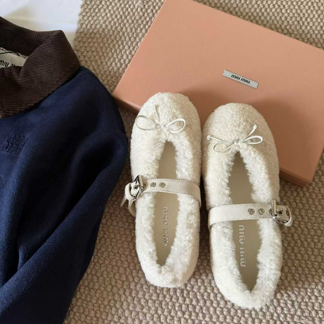 Miu Miu New Maomao Mary Jane Ballet Shoes view 6